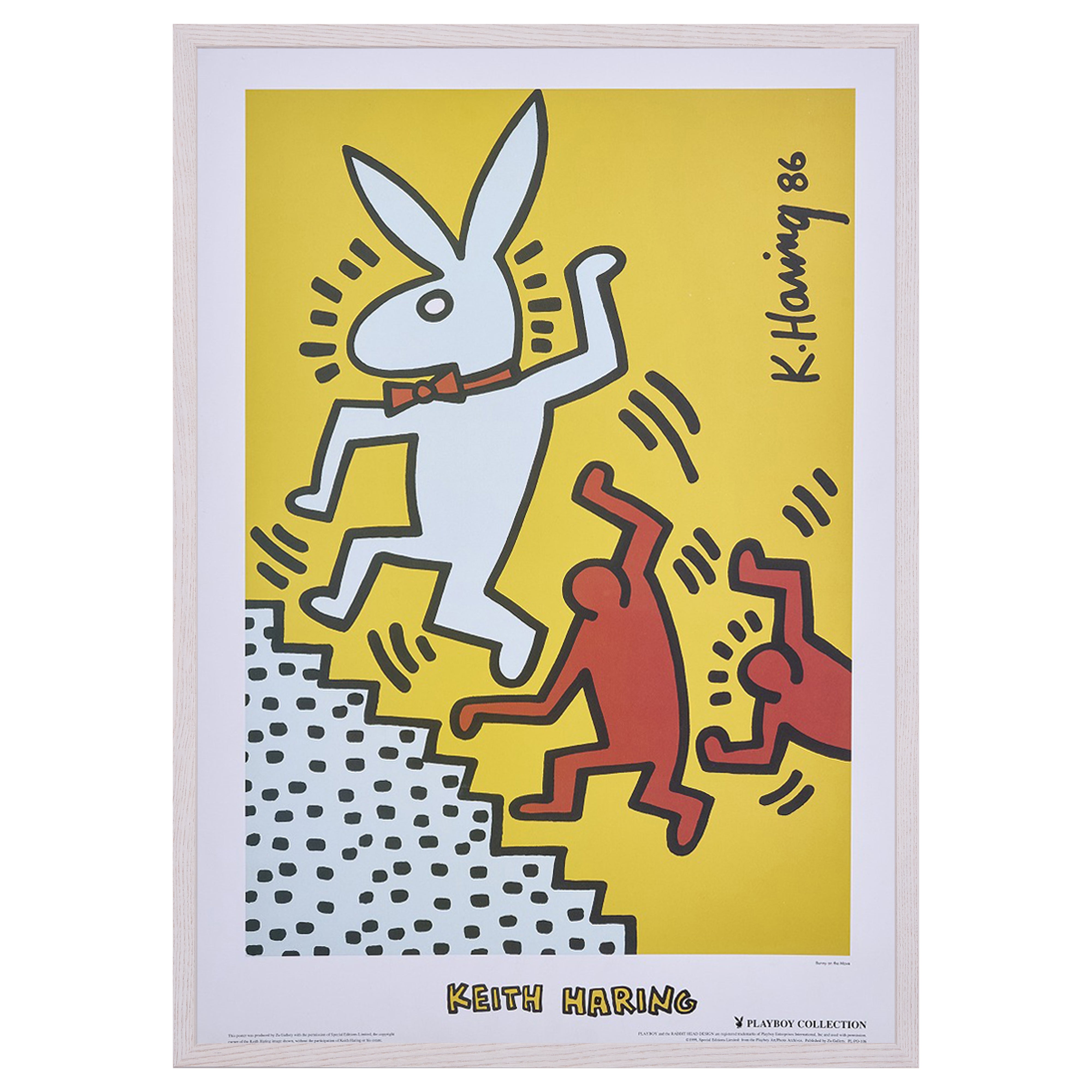 【限定10枚】Bunny on the Move 1986 - Za Gellery 1999 / キース・へリング