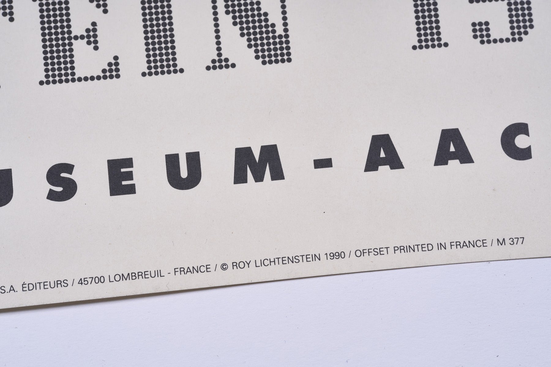【限定10枚】I Know How You Must Feel, Brad… 1963 - NOUVELLES IMAGES 1990 / ロイ・リキテンスタイン
