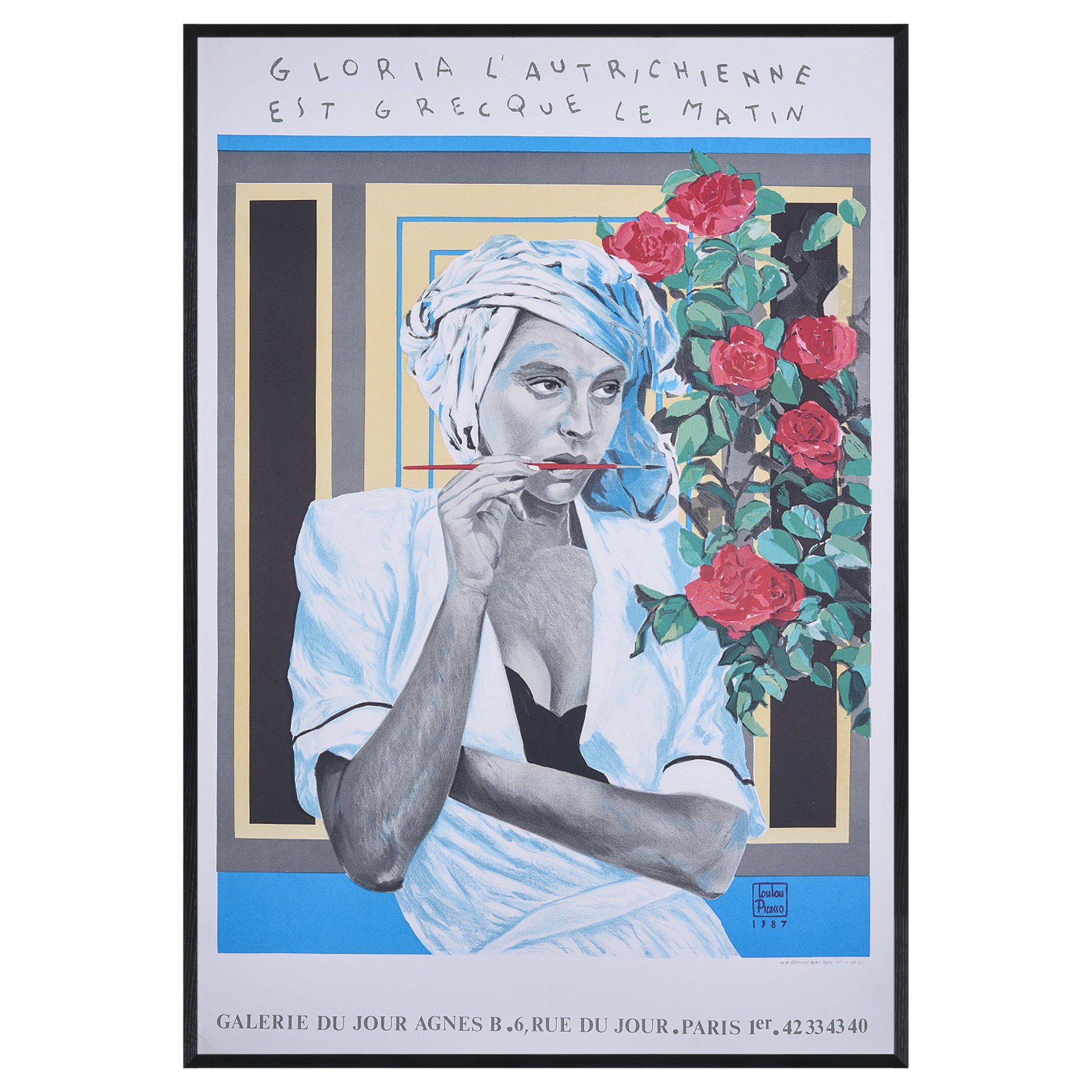 【限定5枚】GLORIA L’AUTRICHIENNE EST GRECQUE LE MATIN - agnes b. 1987 / ルル・ピカソ