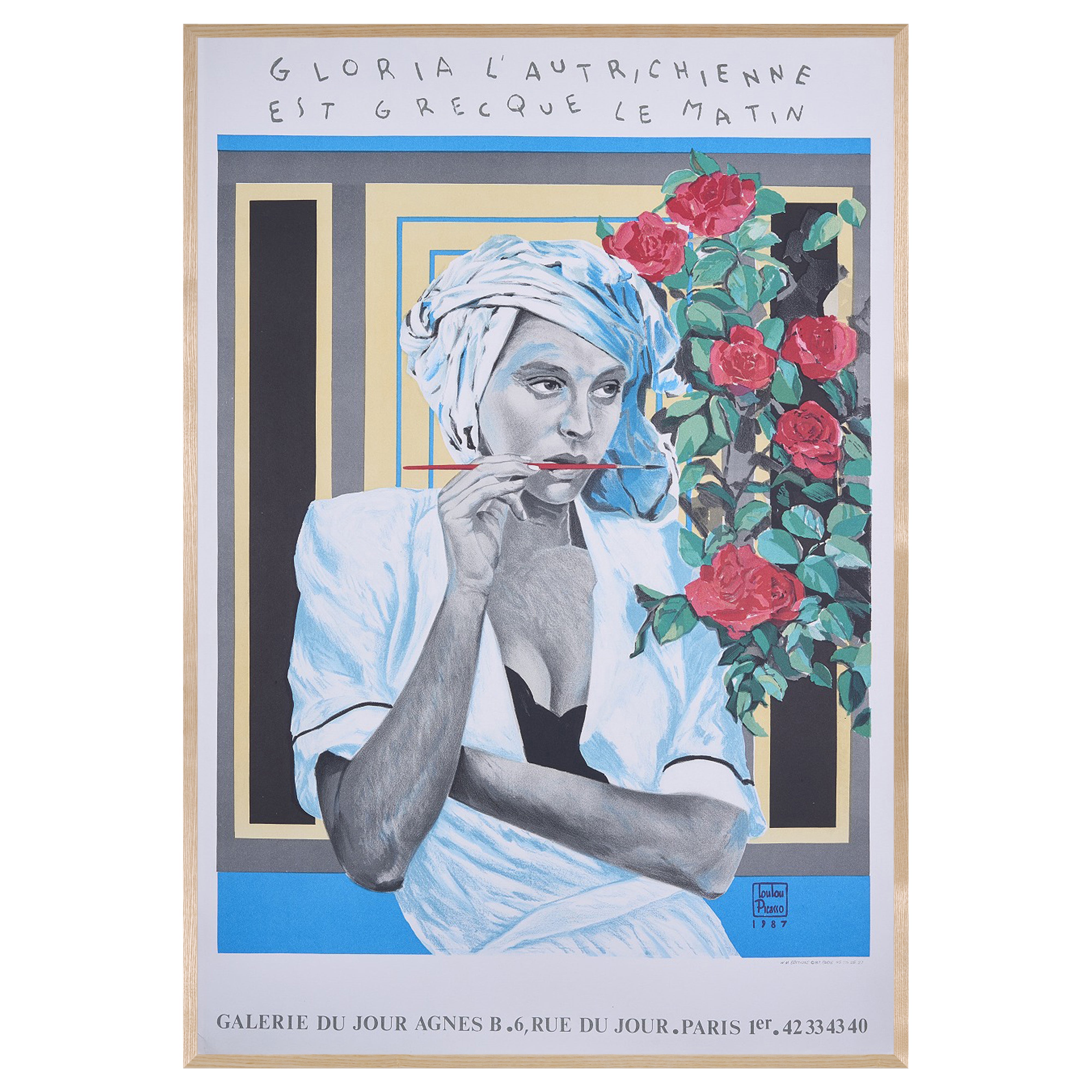 【限定5枚】GLORIA L’AUTRICHIENNE EST GRECQUE LE MATIN - agnes b. 1987 / ルル・ピカソ