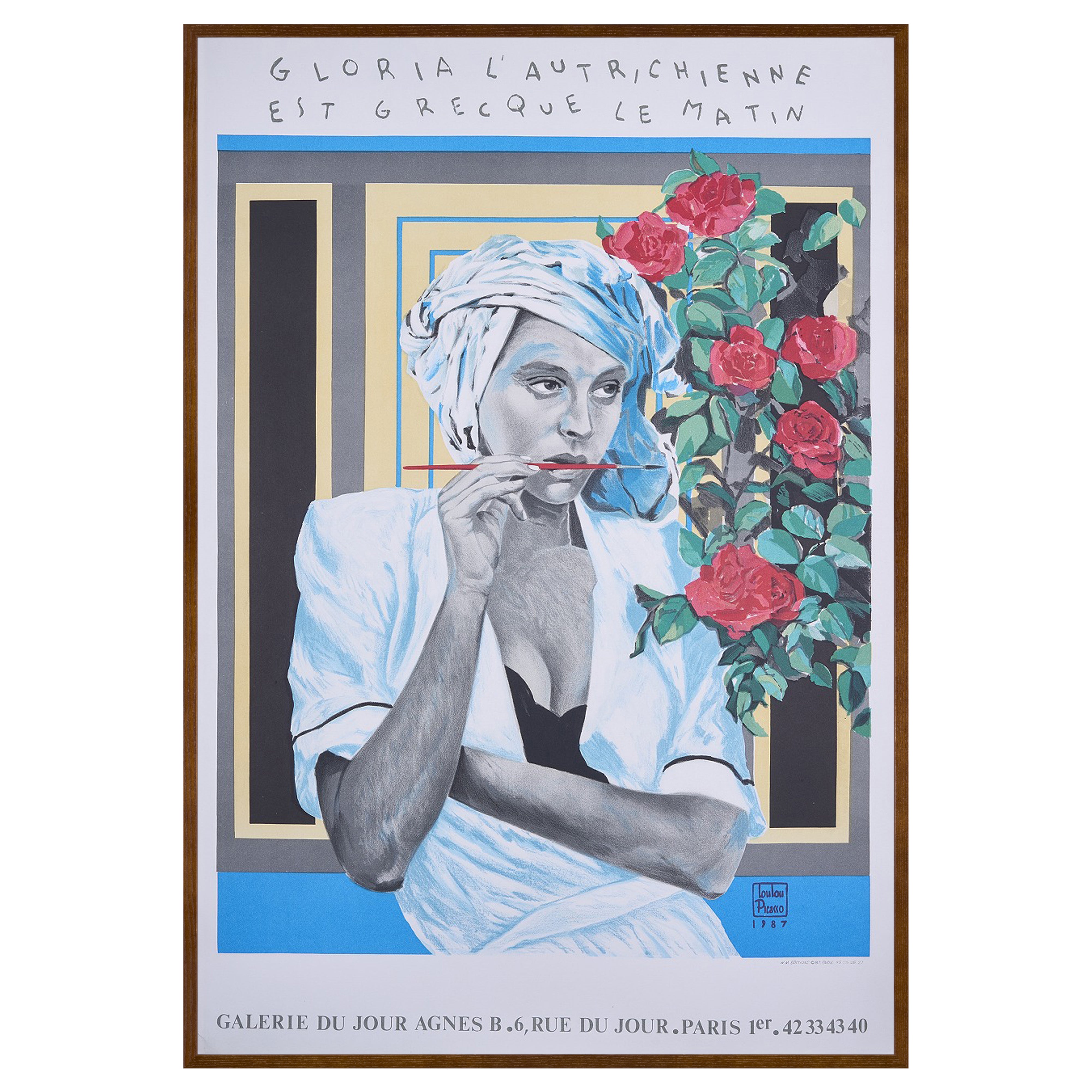 【限定5枚】GLORIA L’AUTRICHIENNE EST GRECQUE LE MATIN - agnes b. 1987 / ルル・ピカソ