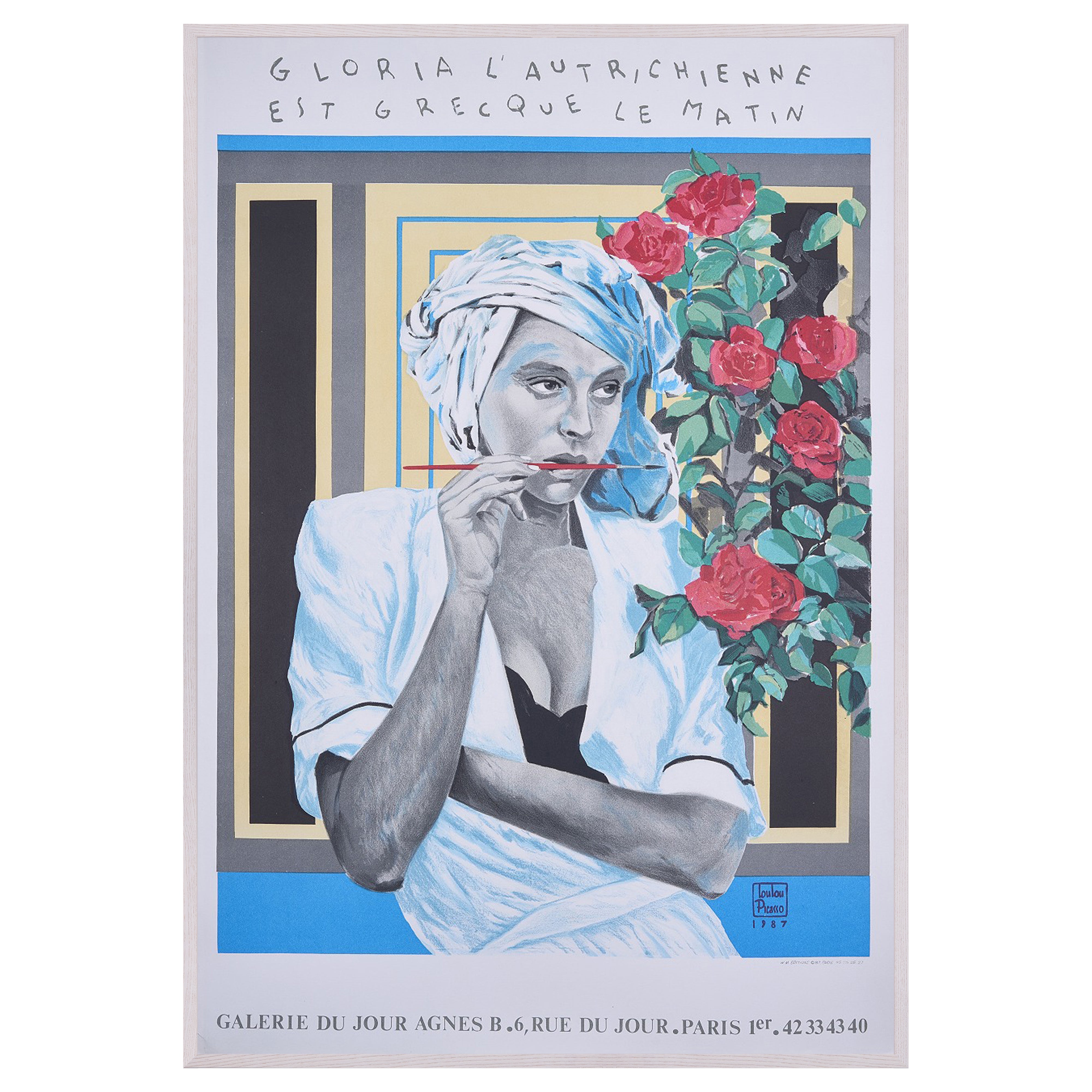 【限定5枚】GLORIA L’AUTRICHIENNE EST GRECQUE LE MATIN - agnes b. 1987 / ルル・ピカソ