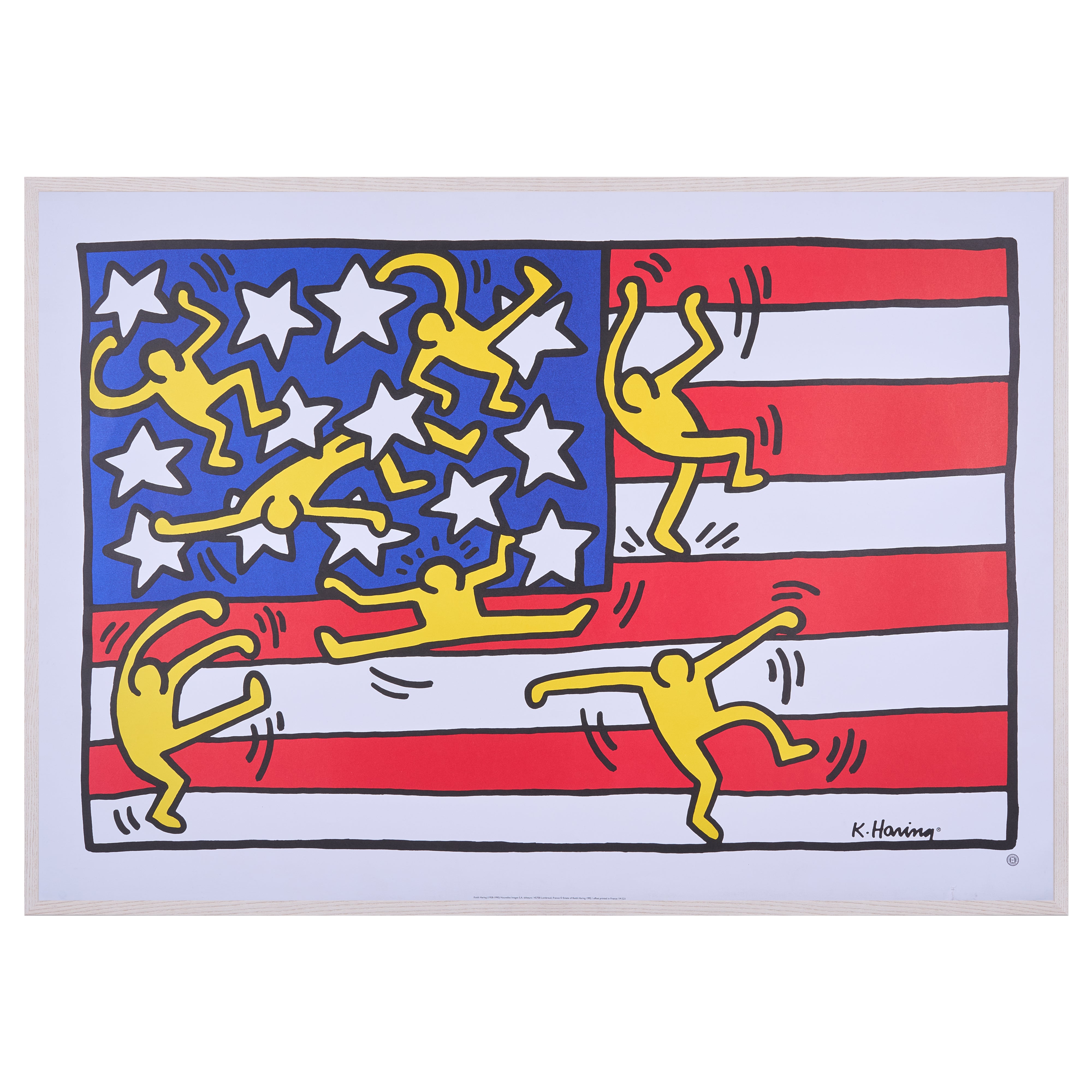 【限定10枚】Untitled (American Flag) 1992 / キース・へリング