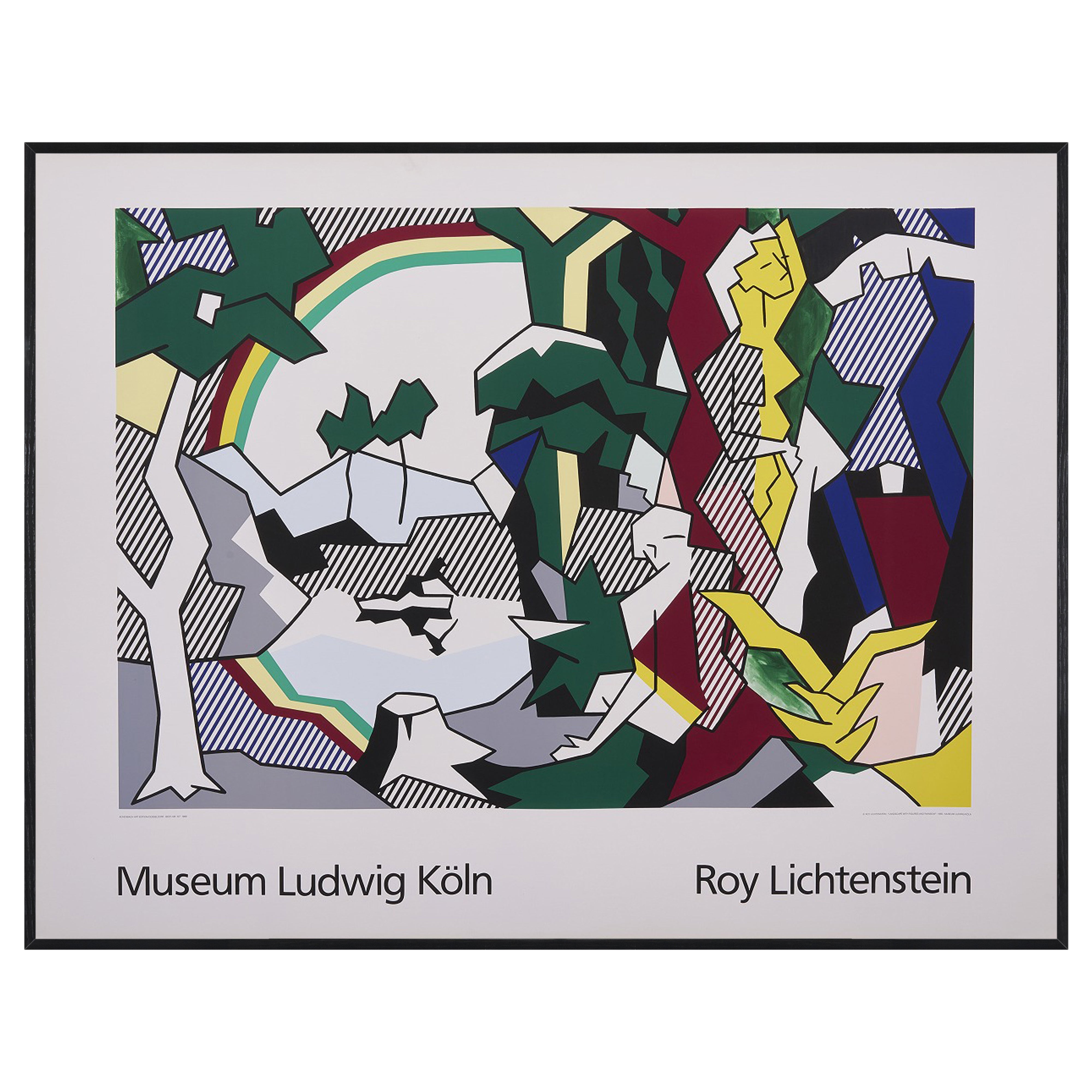 【限定10枚】Landscape with Figures and Rainbow 1980 - Museum Ludwig Köln 1989 / ロイ・リキテンスタイン