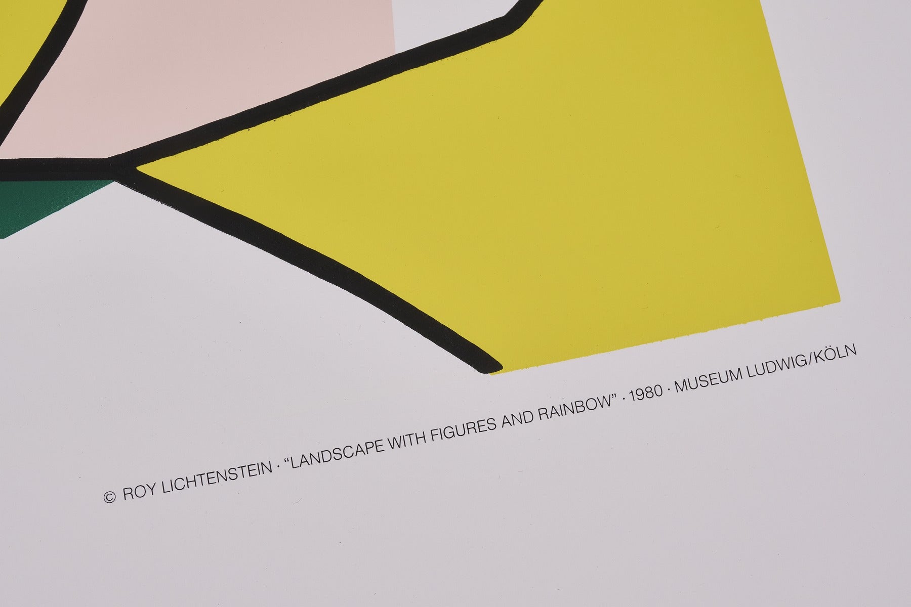 【限定10枚】Landscape with Figures and Rainbow 1980 - Museum Ludwig Köln 1989 / ロイ・リキテンスタイン
