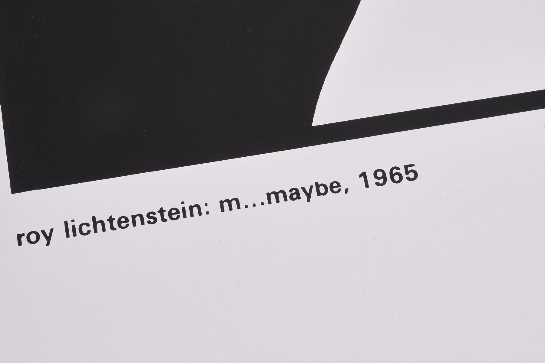 【限定10枚】m…maybe 1965 - ART OF THE SIXTIES, The Tel Aviv Museum 1979 / ロイ・リキテンスタイン