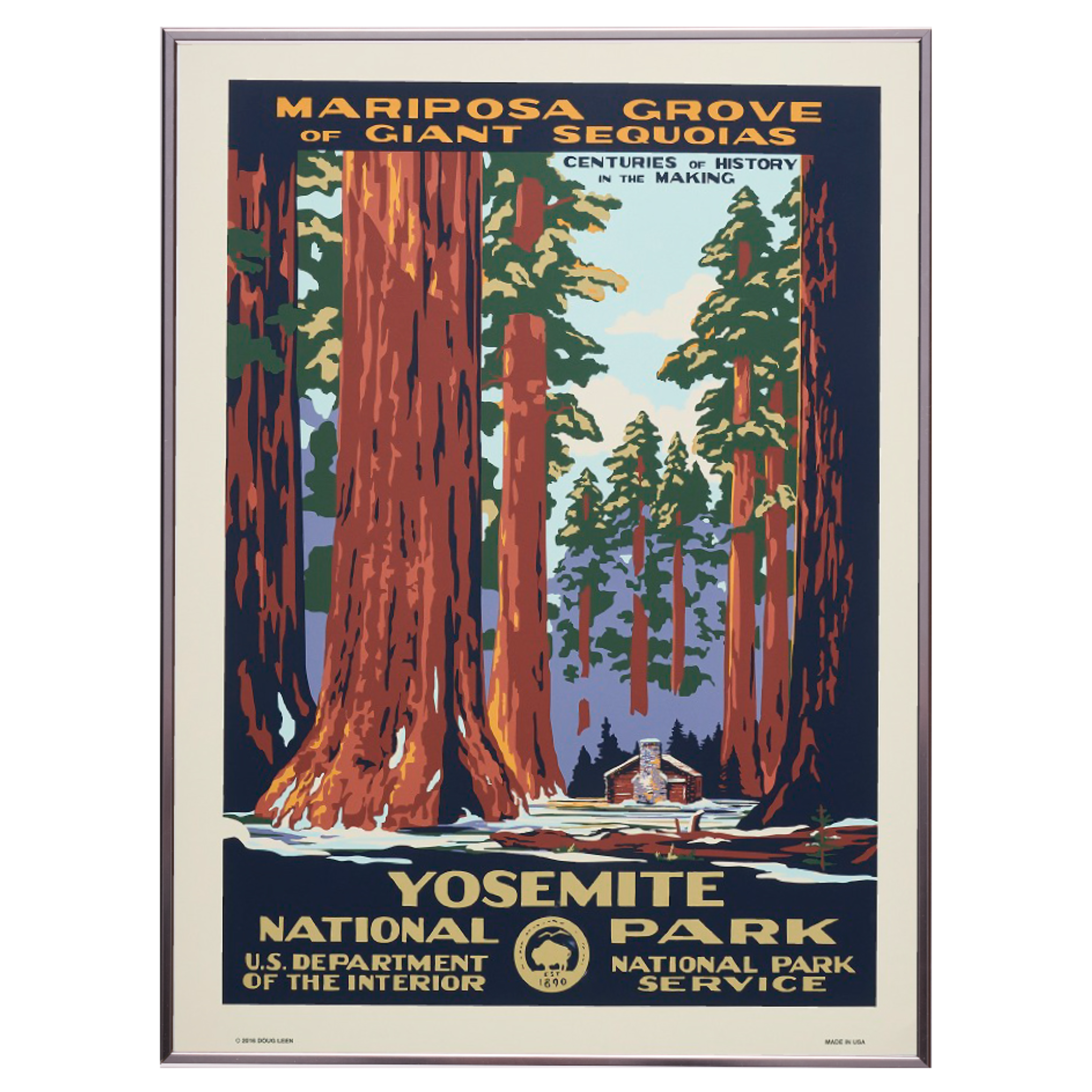完売【限定5枚】ヨセミテ国立公園 / アメリカ国立公園ポスター