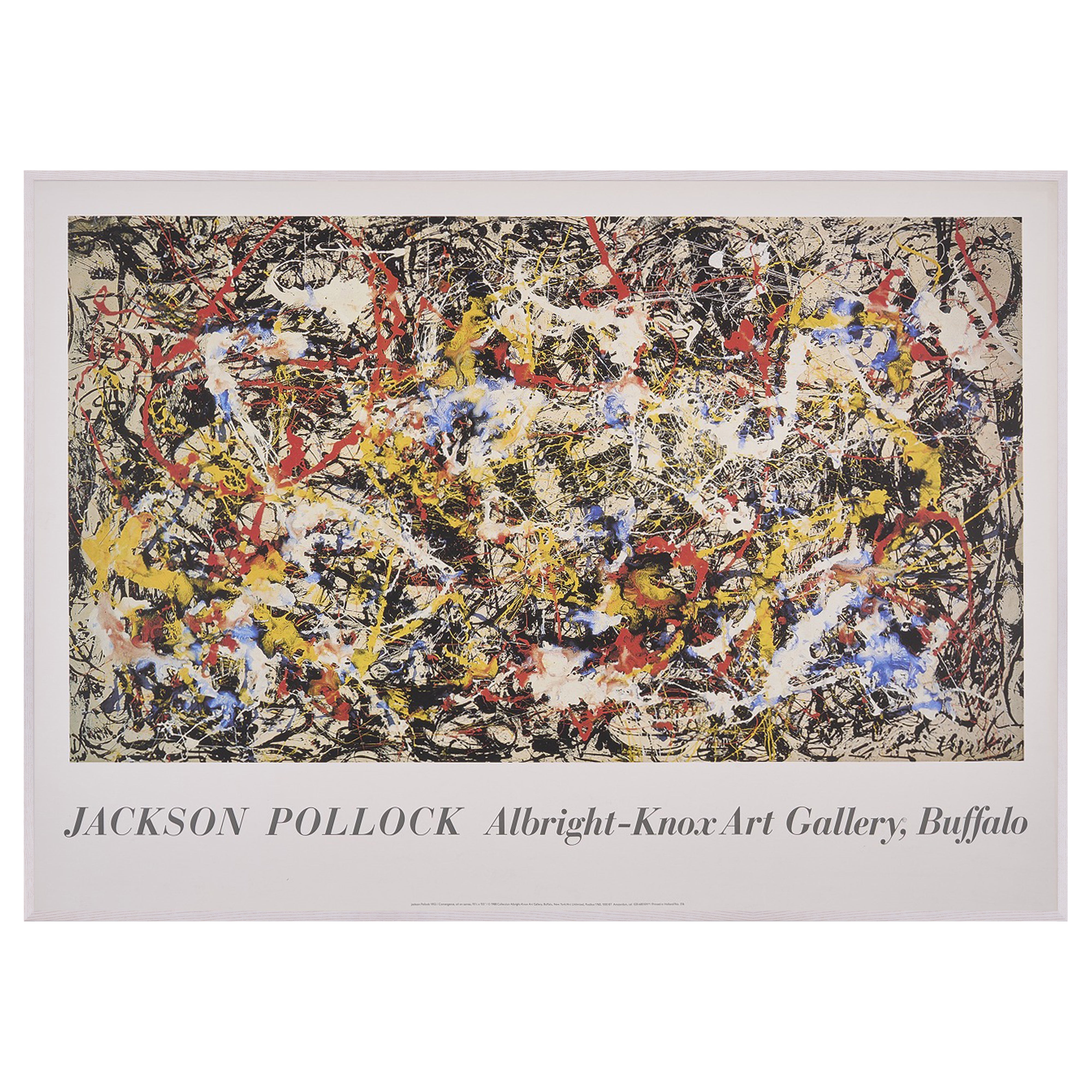 【限定3枚】Convergence 1952 - Albright-Knox Art Gallery, New York 1988 / ジャクソン・ポロック