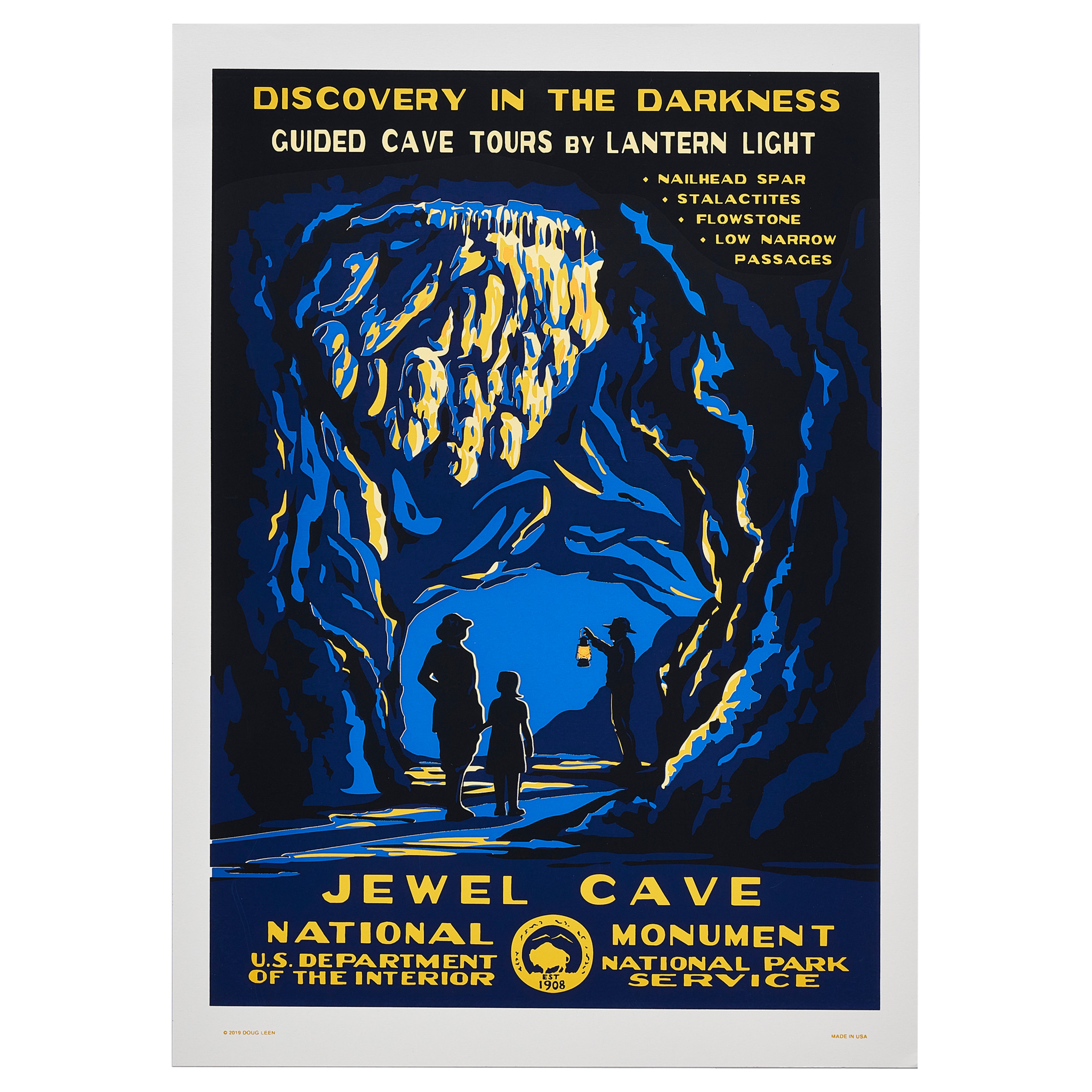 【限定3枚】ジュエルケイヴ国定公園 / アメリカ国立公園ポスター