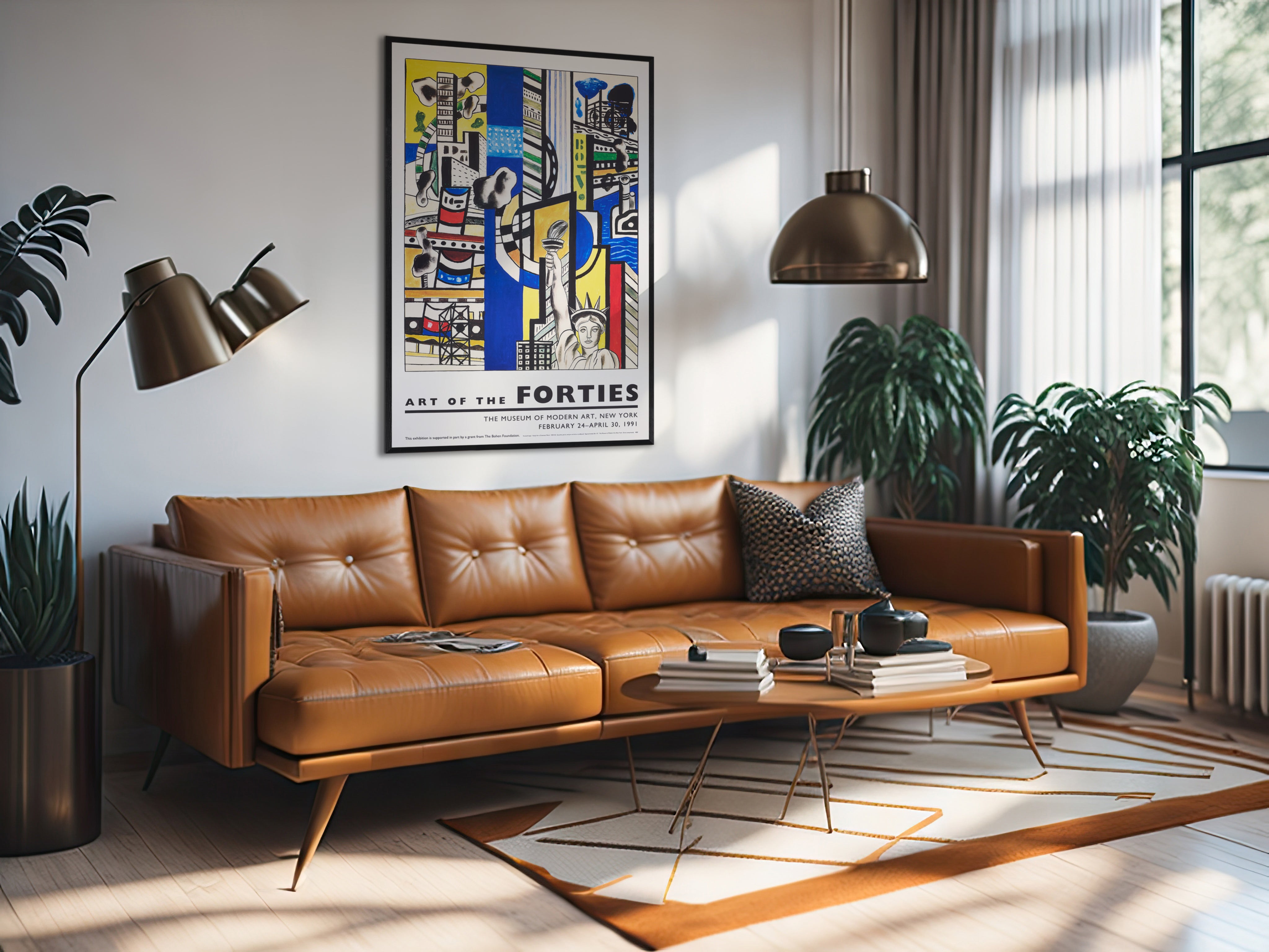 【限定10枚】Study for Cinematic Mural, Study I 1939-1940 - ART OF THE FORTIES, MoMA 1991 / フェルナン・レジェ