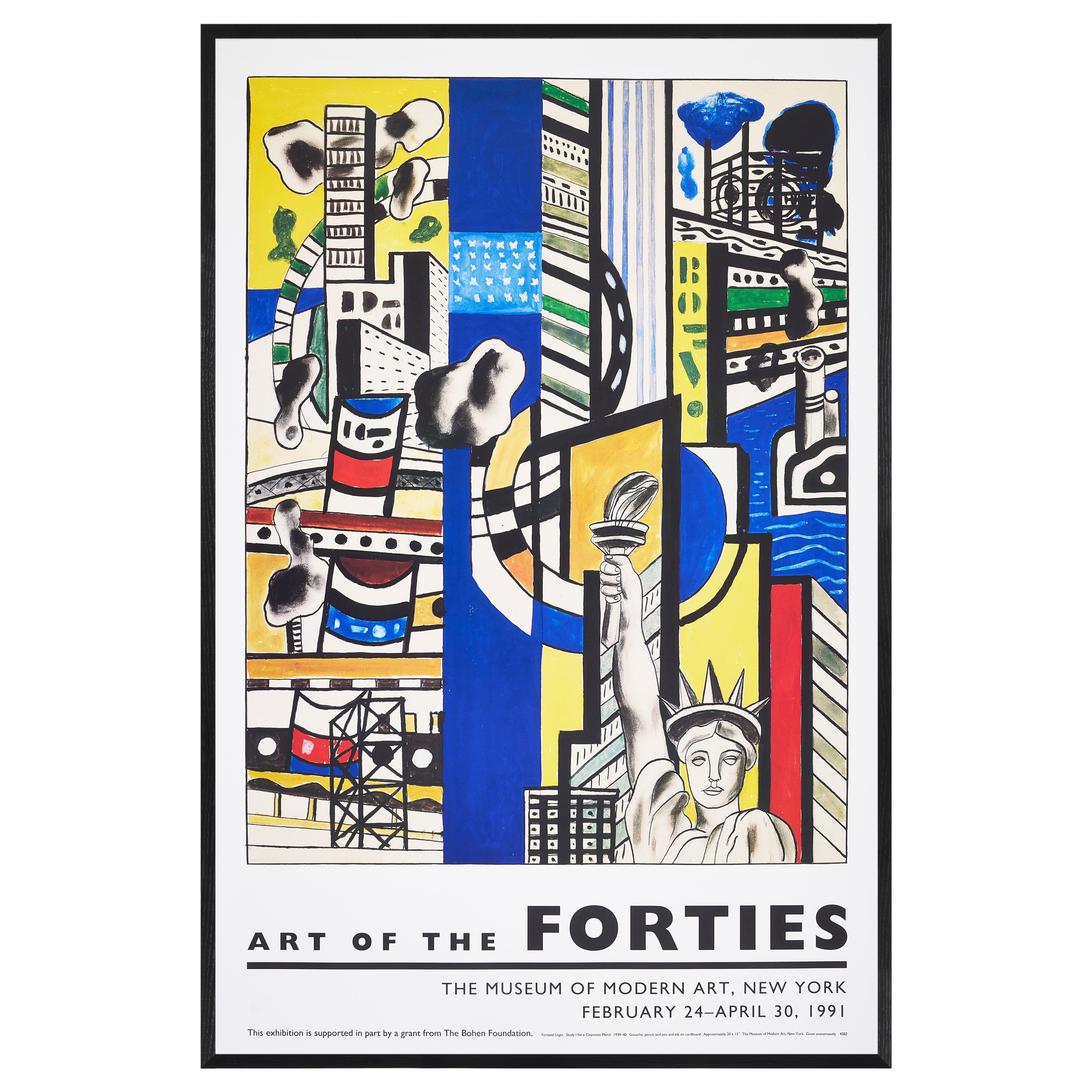 【限定10枚】Study for Cinematic Mural, Study I 1939-1940 - ART OF THE FORTIES, MoMA 1991 / フェルナン・レジェ