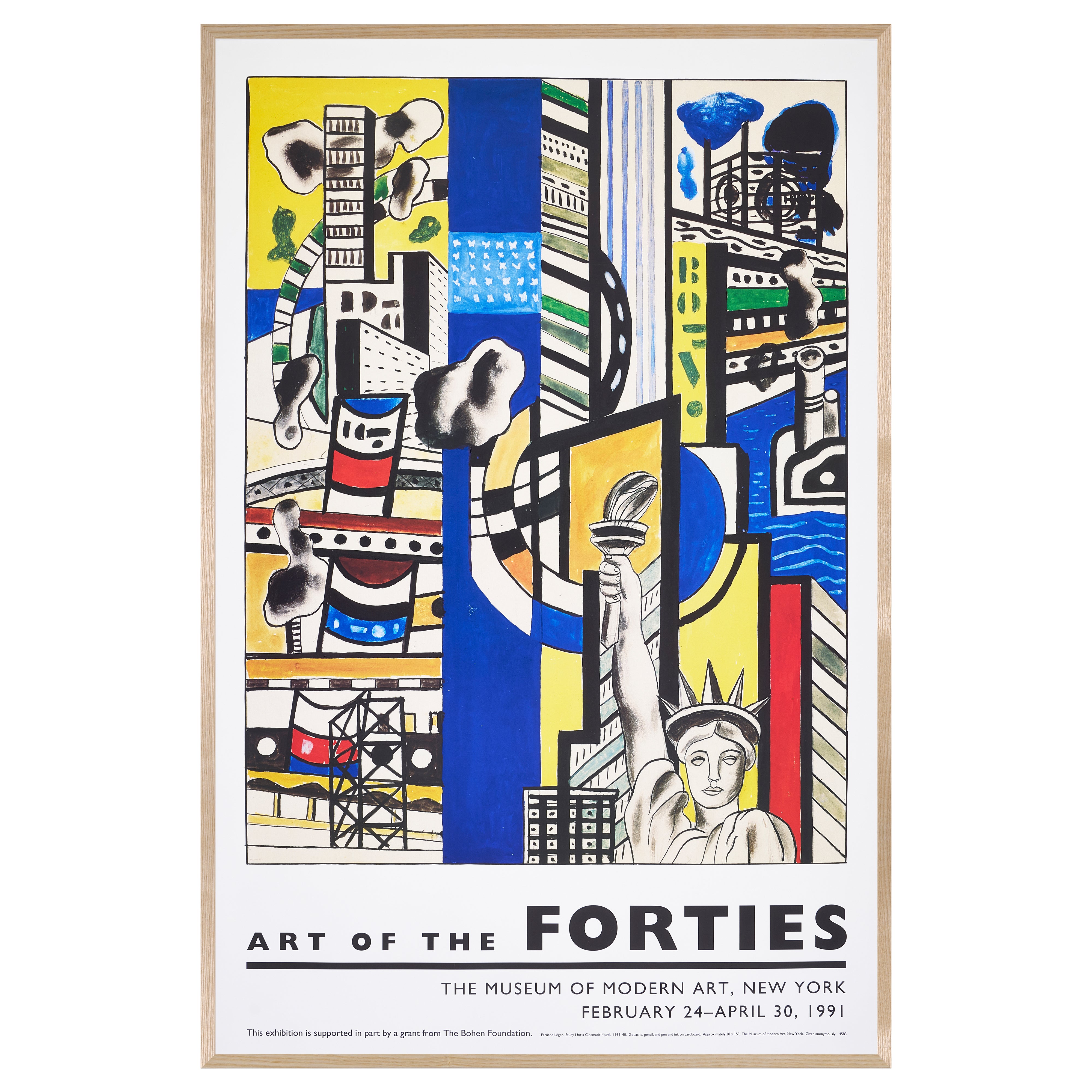 【限定10枚】Study for Cinematic Mural, Study I 1939-1940 - ART OF THE FORTIES, MoMA 1991 / フェルナン・レジェ