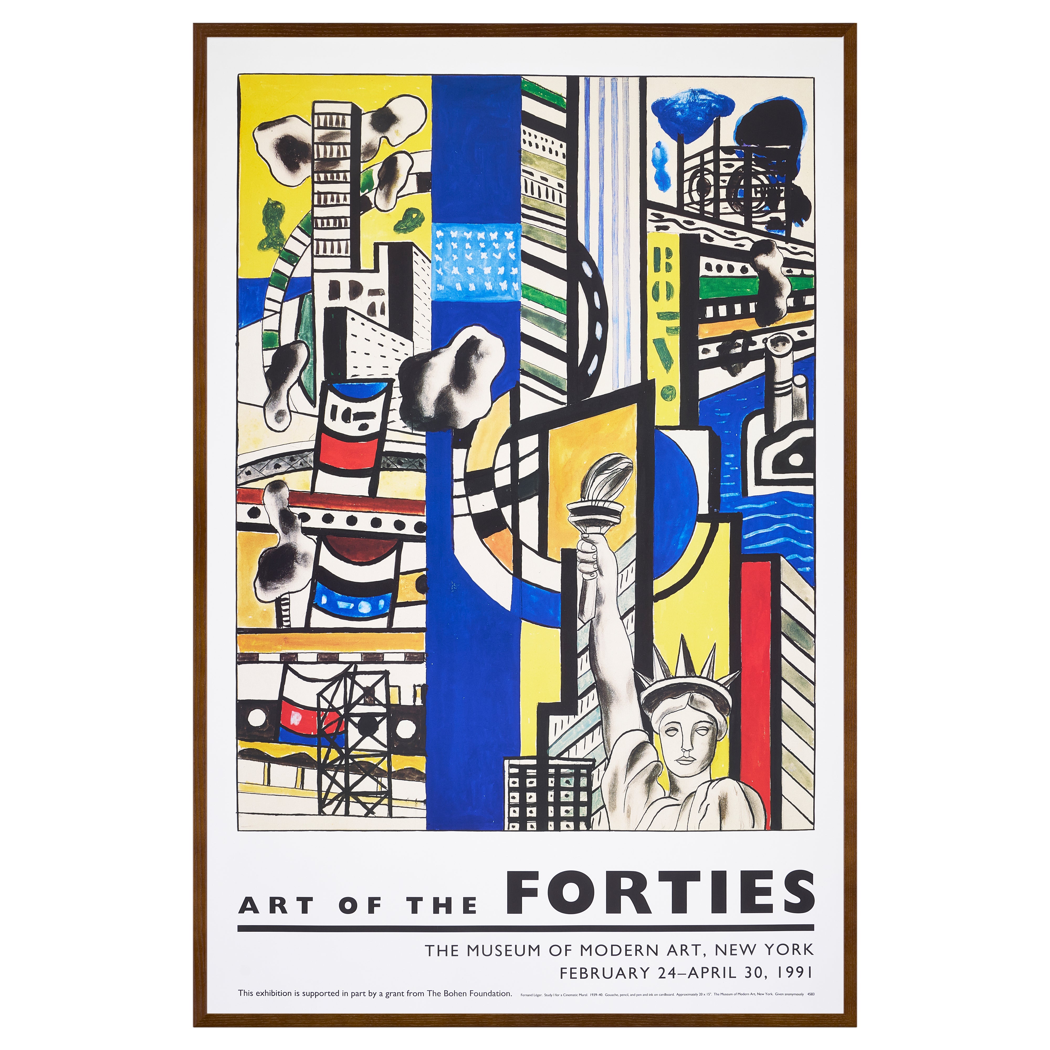 【限定10枚】Study for Cinematic Mural, Study I 1939-1940 - ART OF THE FORTIES, MoMA 1991 / フェルナン・レジェ