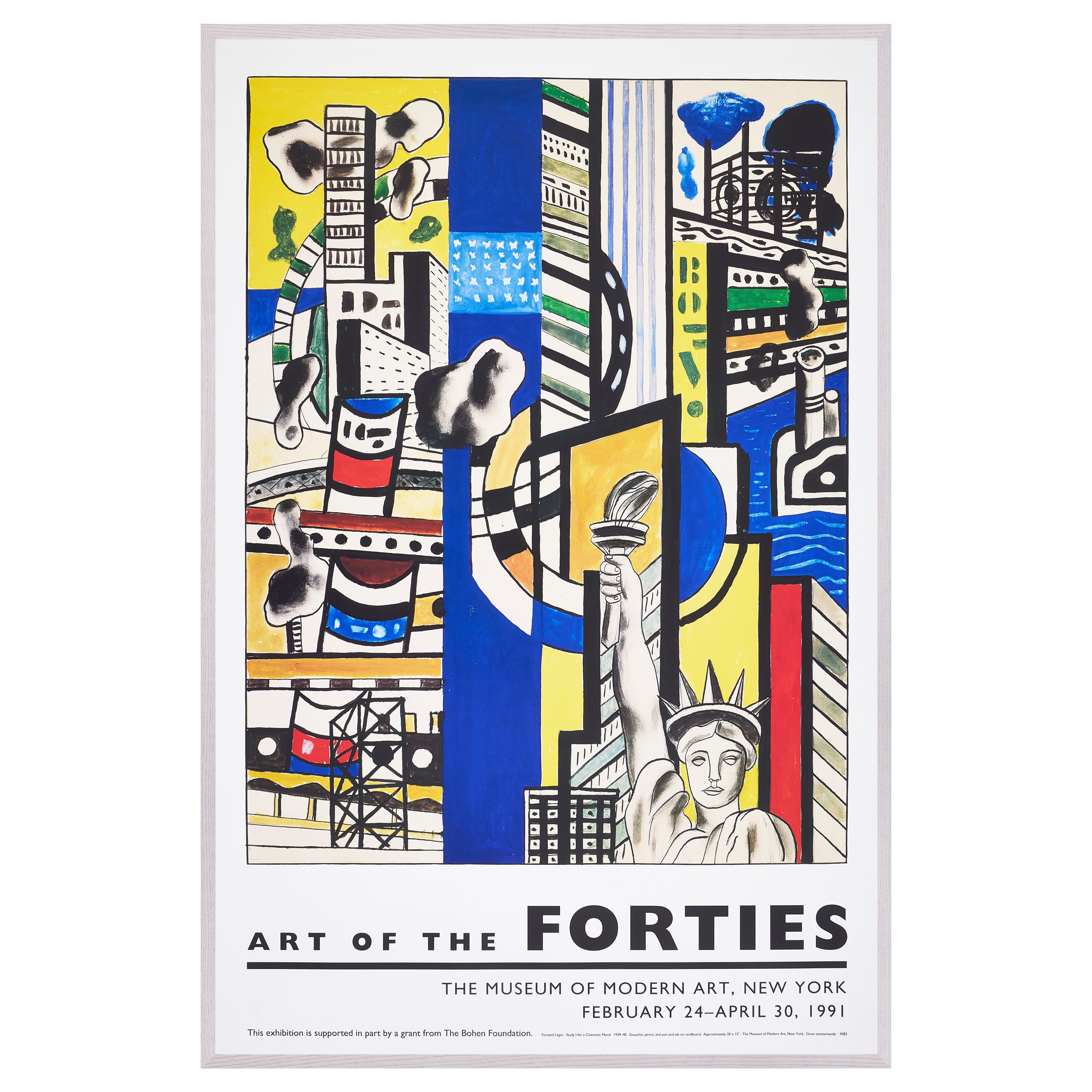 【限定10枚】Study for Cinematic Mural, Study I 1939-1940 - ART OF THE FORTIES, MoMA 1991 / フェルナン・レジェ