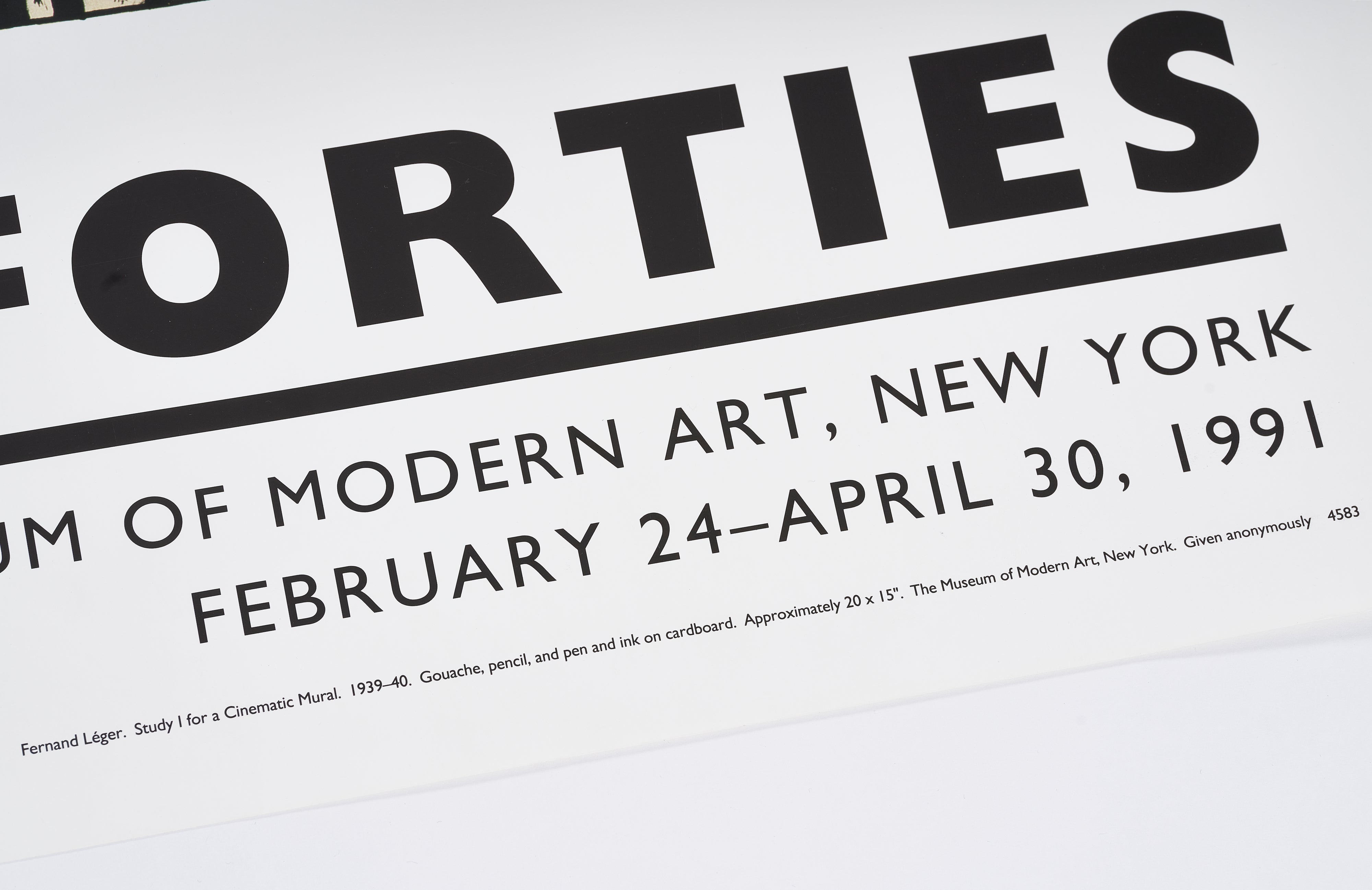 【限定10枚】Study for Cinematic Mural, Study I 1939-1940 - ART OF THE FORTIES, MoMA 1991 / フェルナン・レジェ