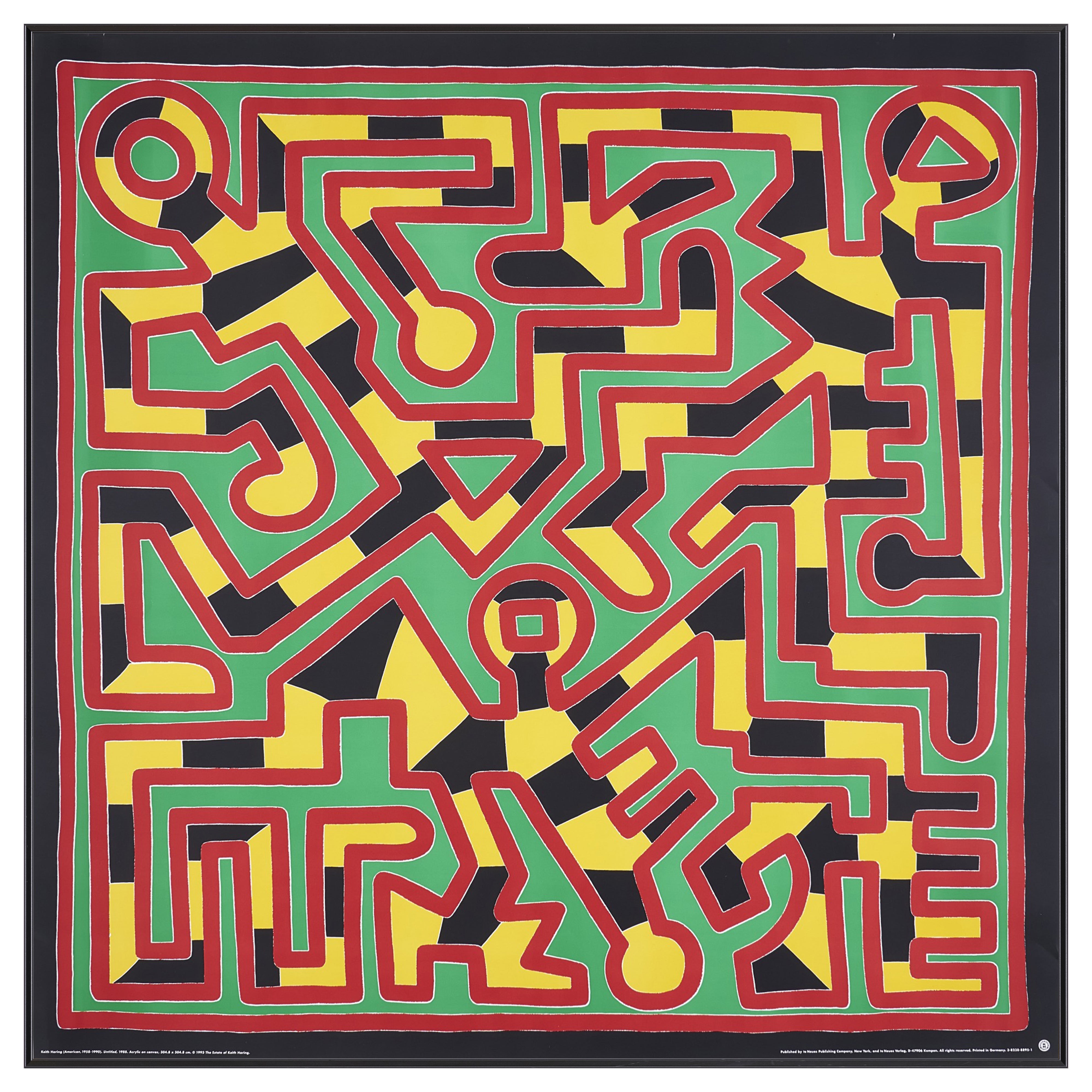 【限定10枚】Untitled 1988 - te Neues Publishing Company 1993 / キース・へリング