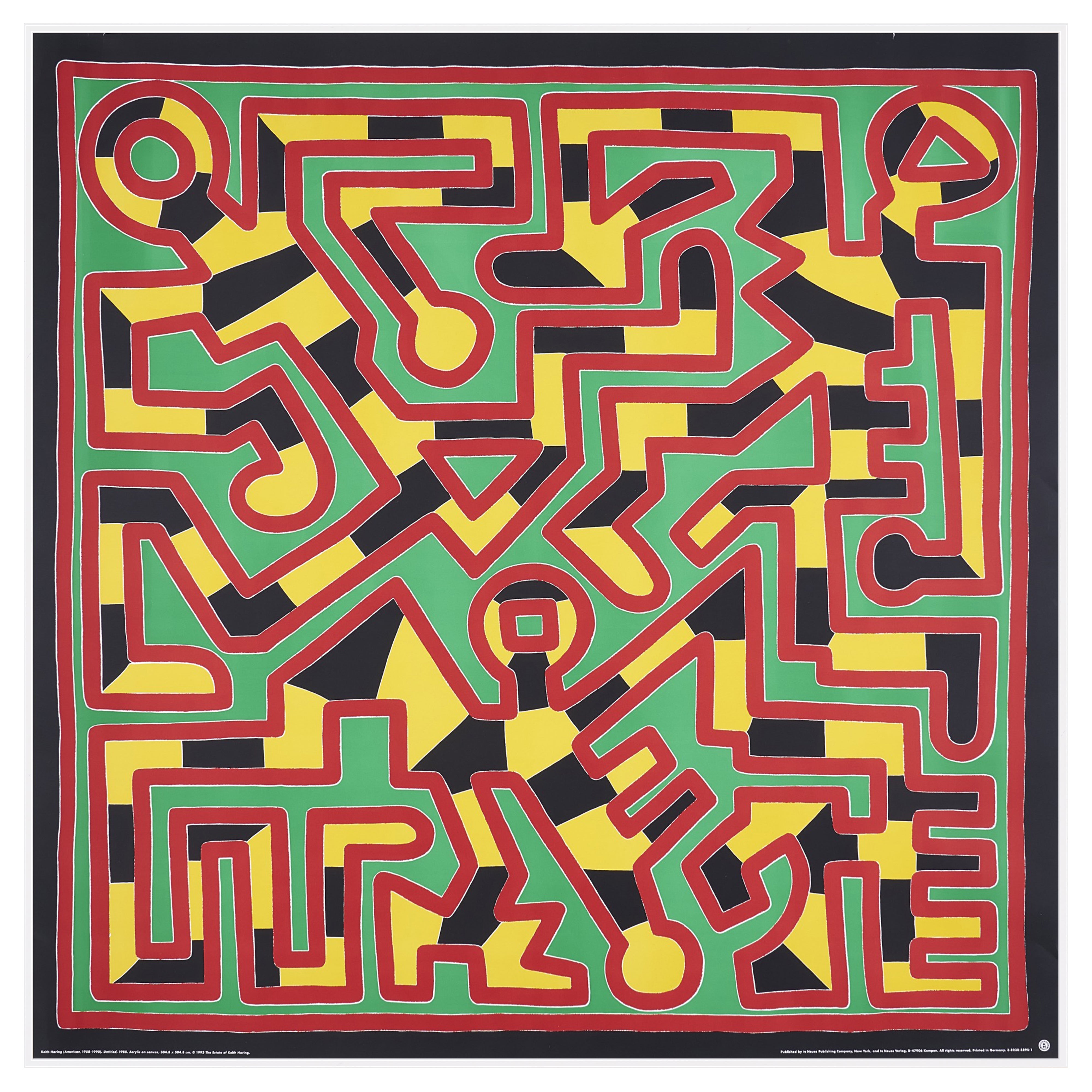 【限定10枚】Untitled 1988 - te Neues Publishing Company 1993 / キース・へリング