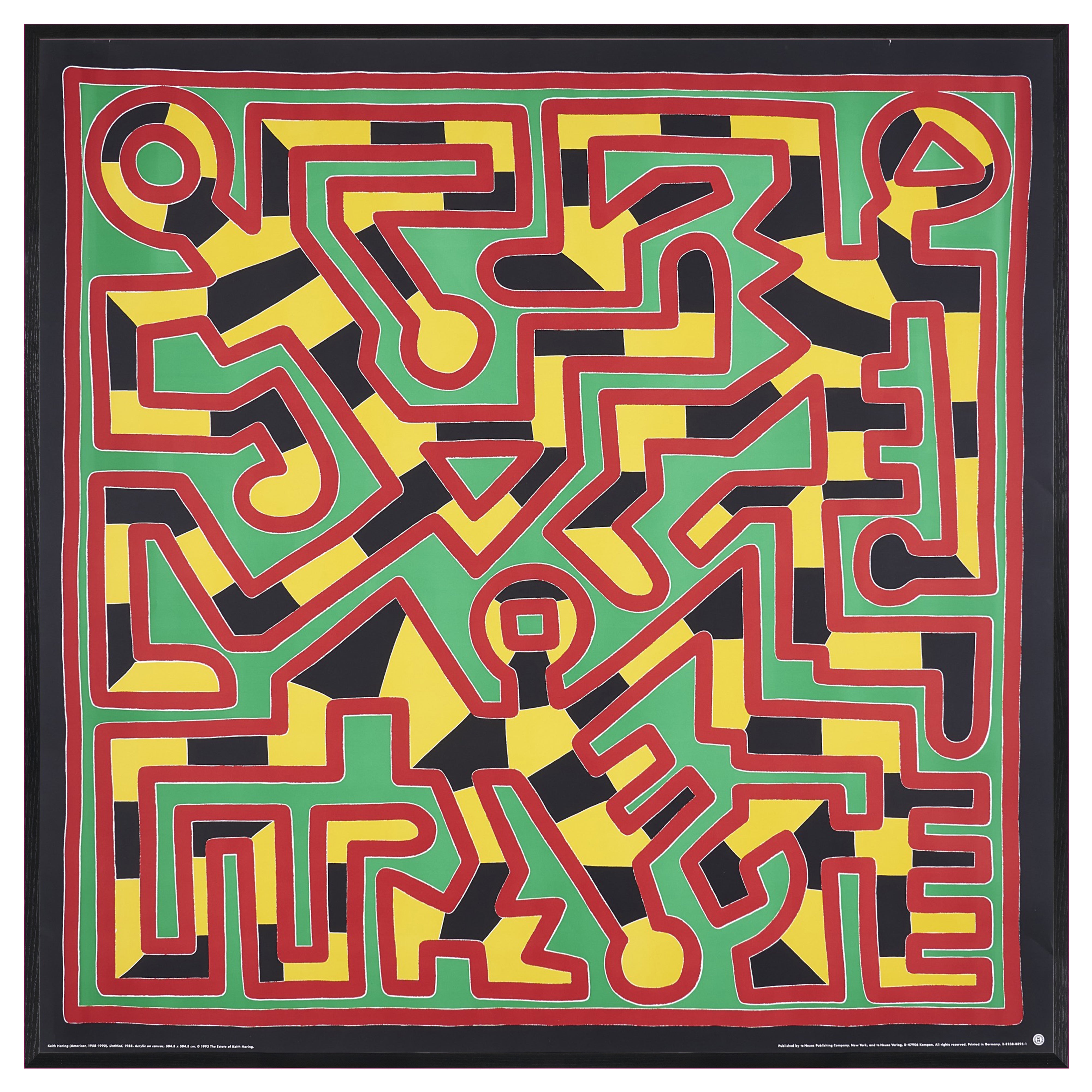 【限定10枚】Untitled 1988 - te Neues Publishing Company 1993 / キース・へリング