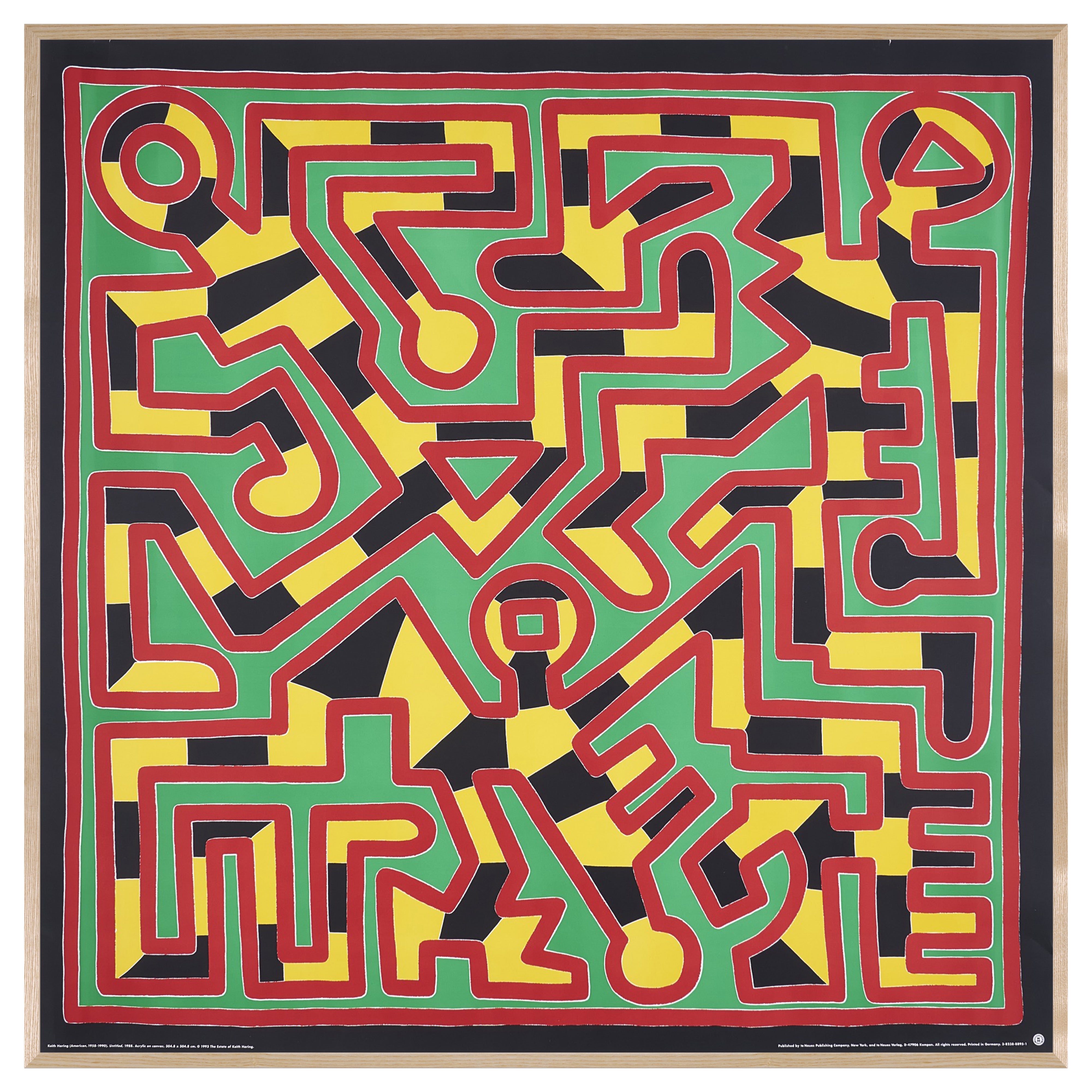 【限定10枚】Untitled 1988 - te Neues Publishing Company 1993 / キース・へリング