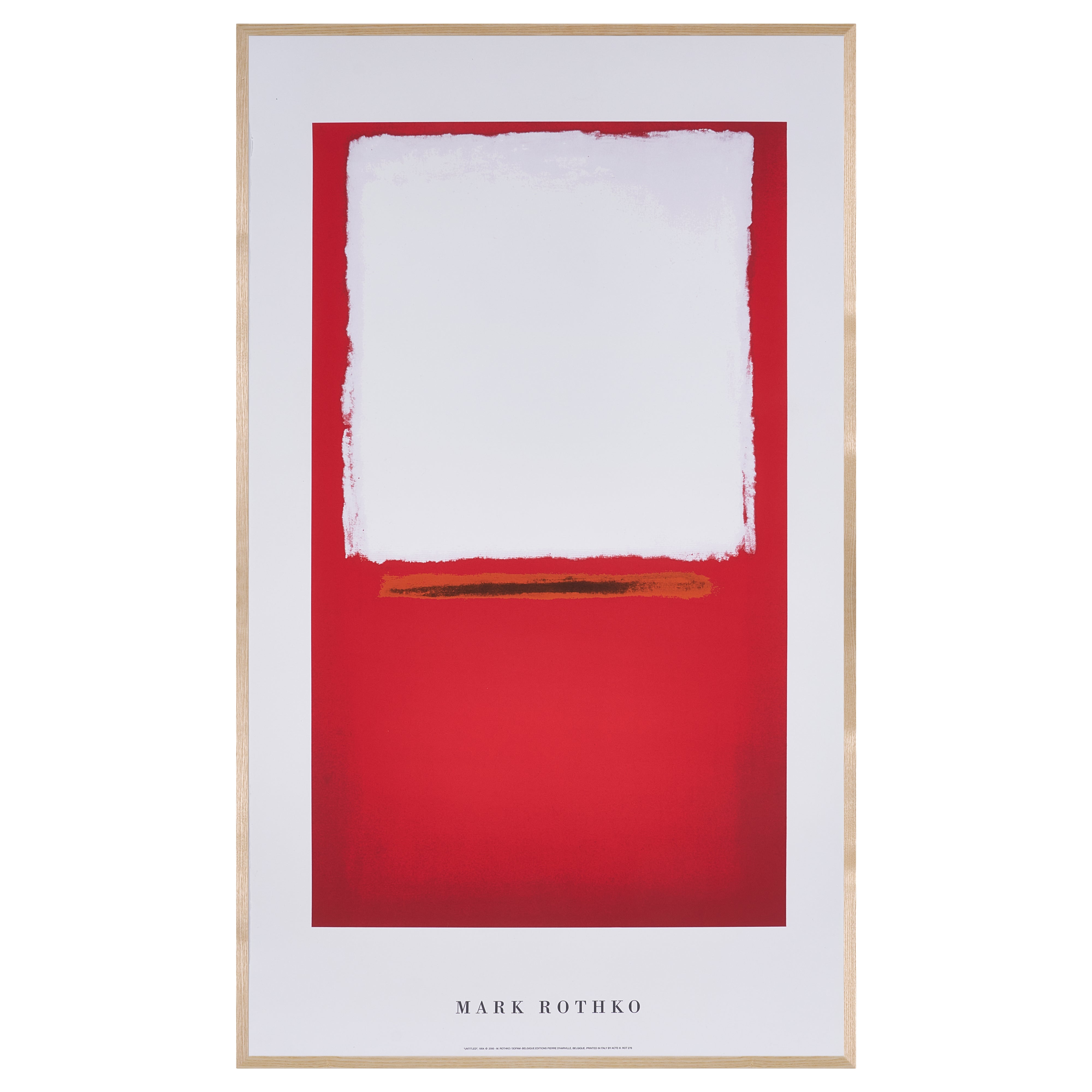 【限定5枚】UNTITLED 1954 - BELGIQUE EDITIONS Pierre D'Harville 2000 / マーク・ロスコ
