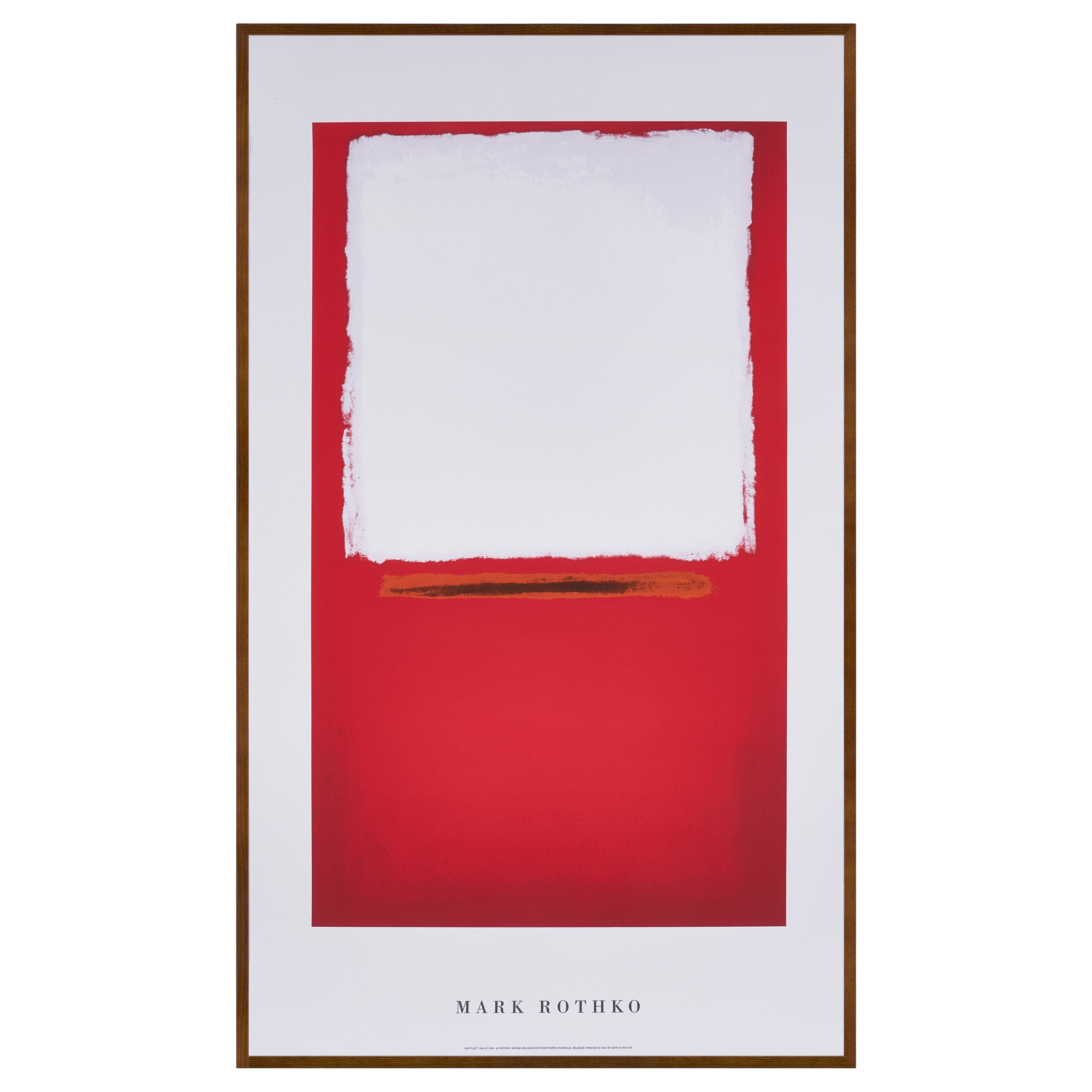 【限定5枚】UNTITLED 1954 - BELGIQUE EDITIONS Pierre D'Harville 2000 / マーク・ロスコ