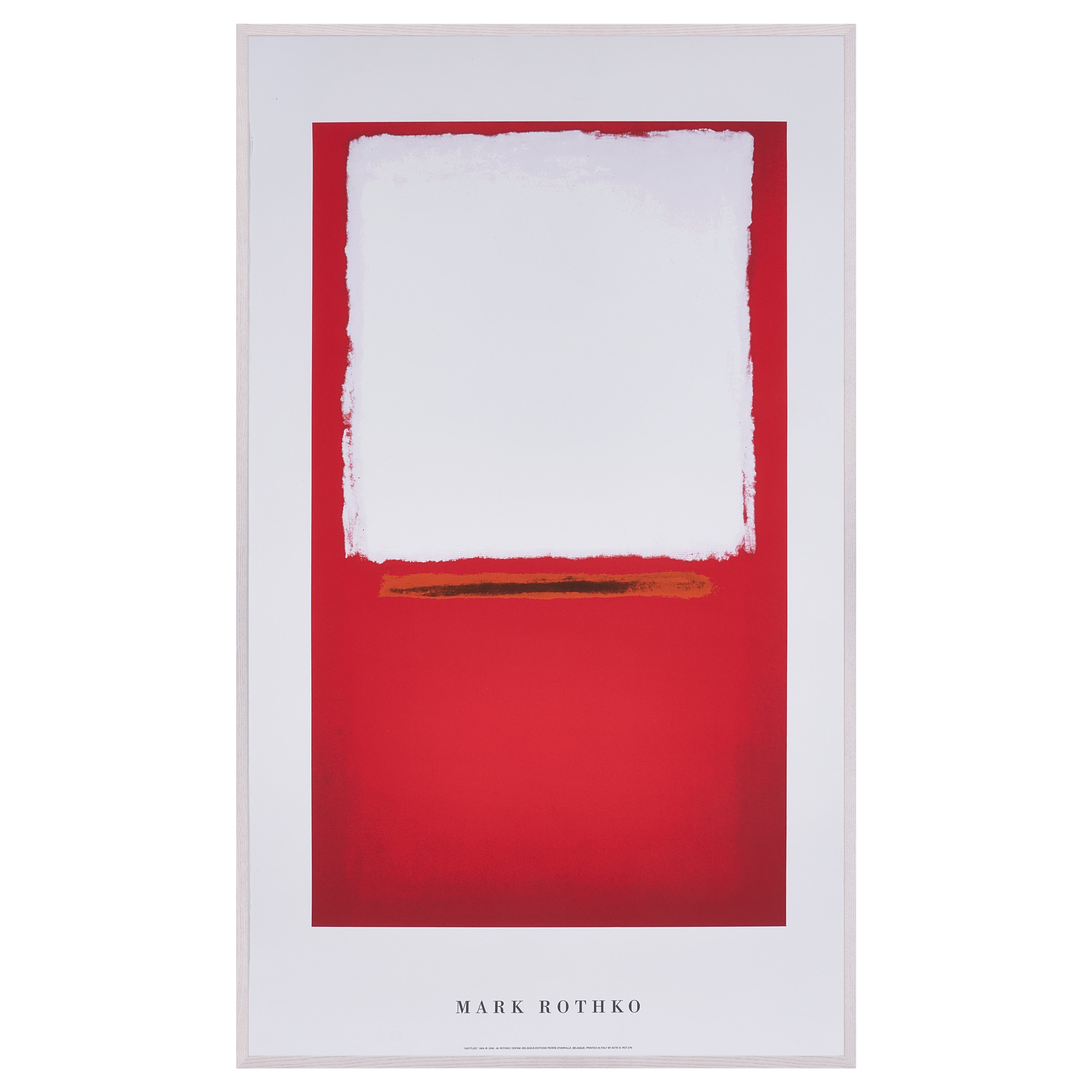 【限定5枚】UNTITLED 1954 - BELGIQUE EDITIONS Pierre D'Harville 2000 / マーク・ロスコ