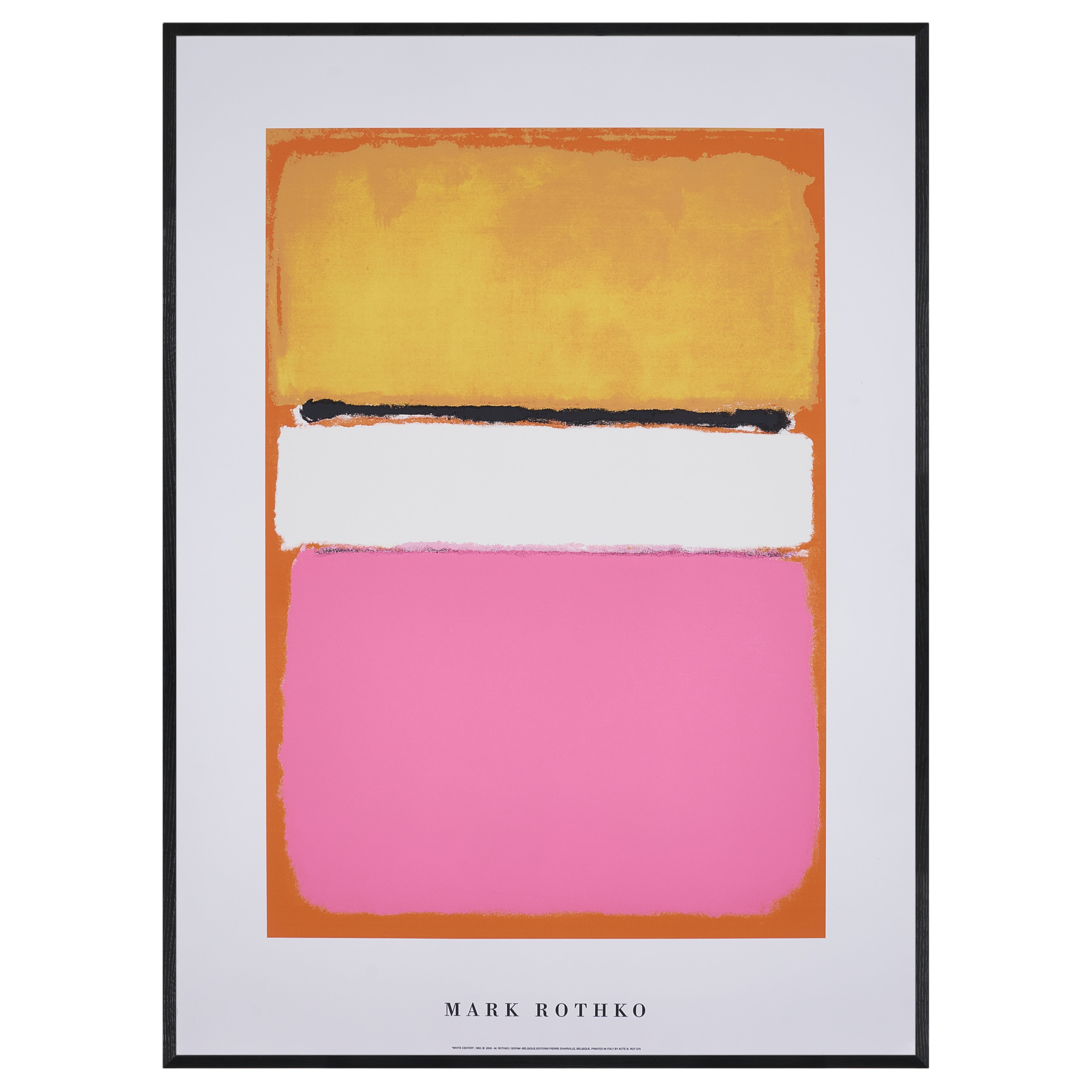 【限定5枚】WHITE CENTER 1950 - BELGIQUE EDITIONS Pierre D'Harville 2000 / マーク・ロスコ