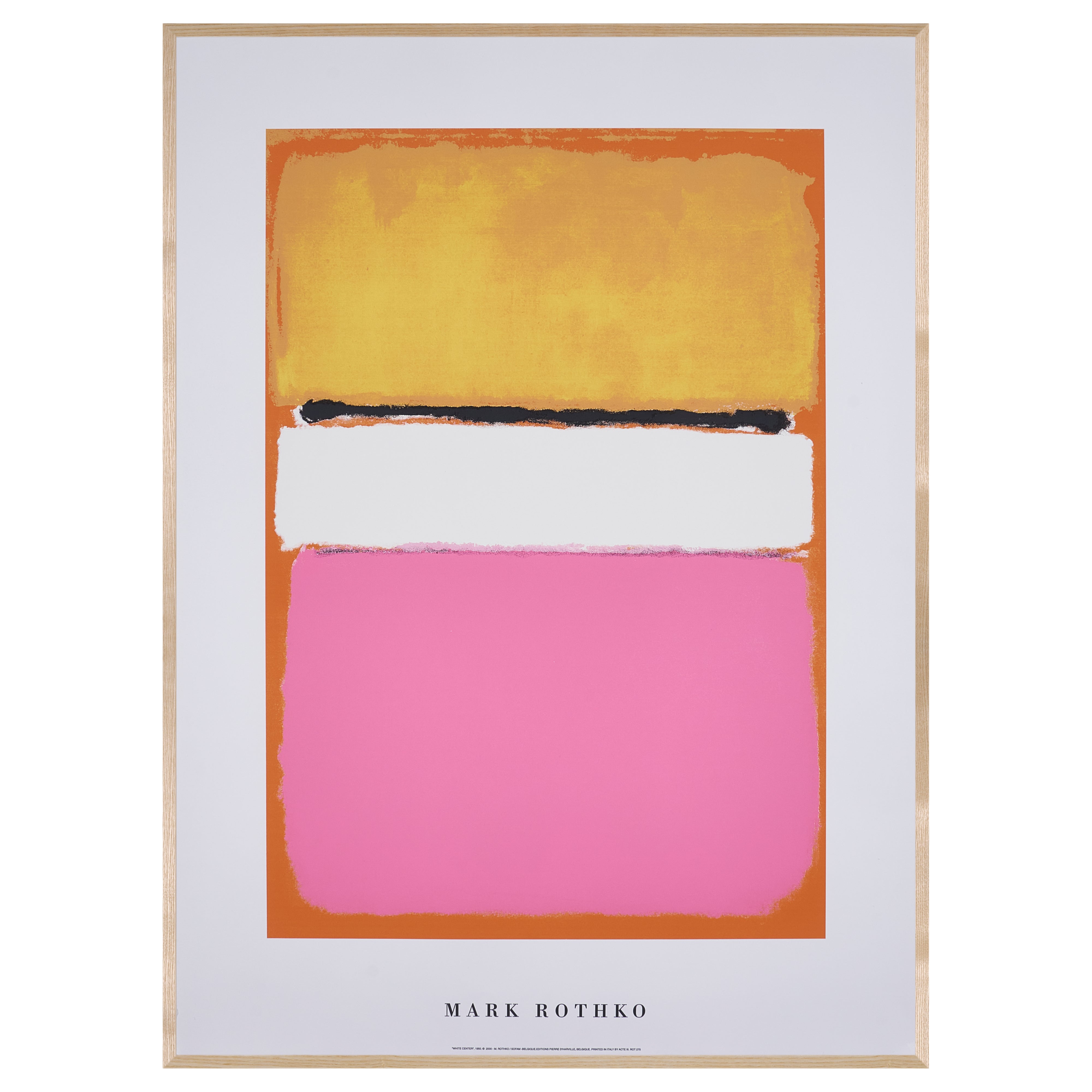 【限定5枚】WHITE CENTER 1950 - BELGIQUE EDITIONS Pierre D'Harville 2000 / マーク・ロスコ