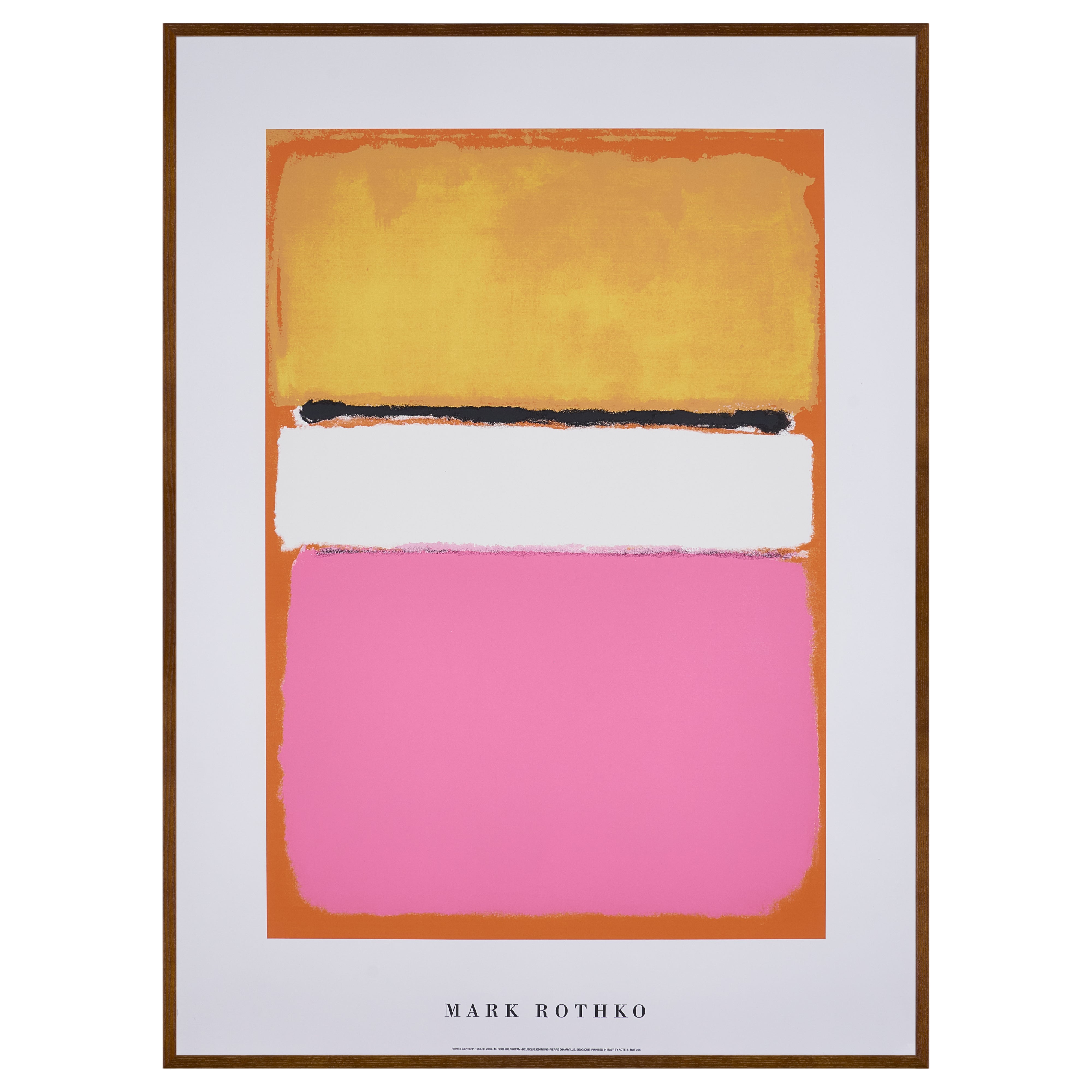 【限定5枚】WHITE CENTER 1950 - BELGIQUE EDITIONS Pierre D'Harville 2000 / マーク・ロスコ