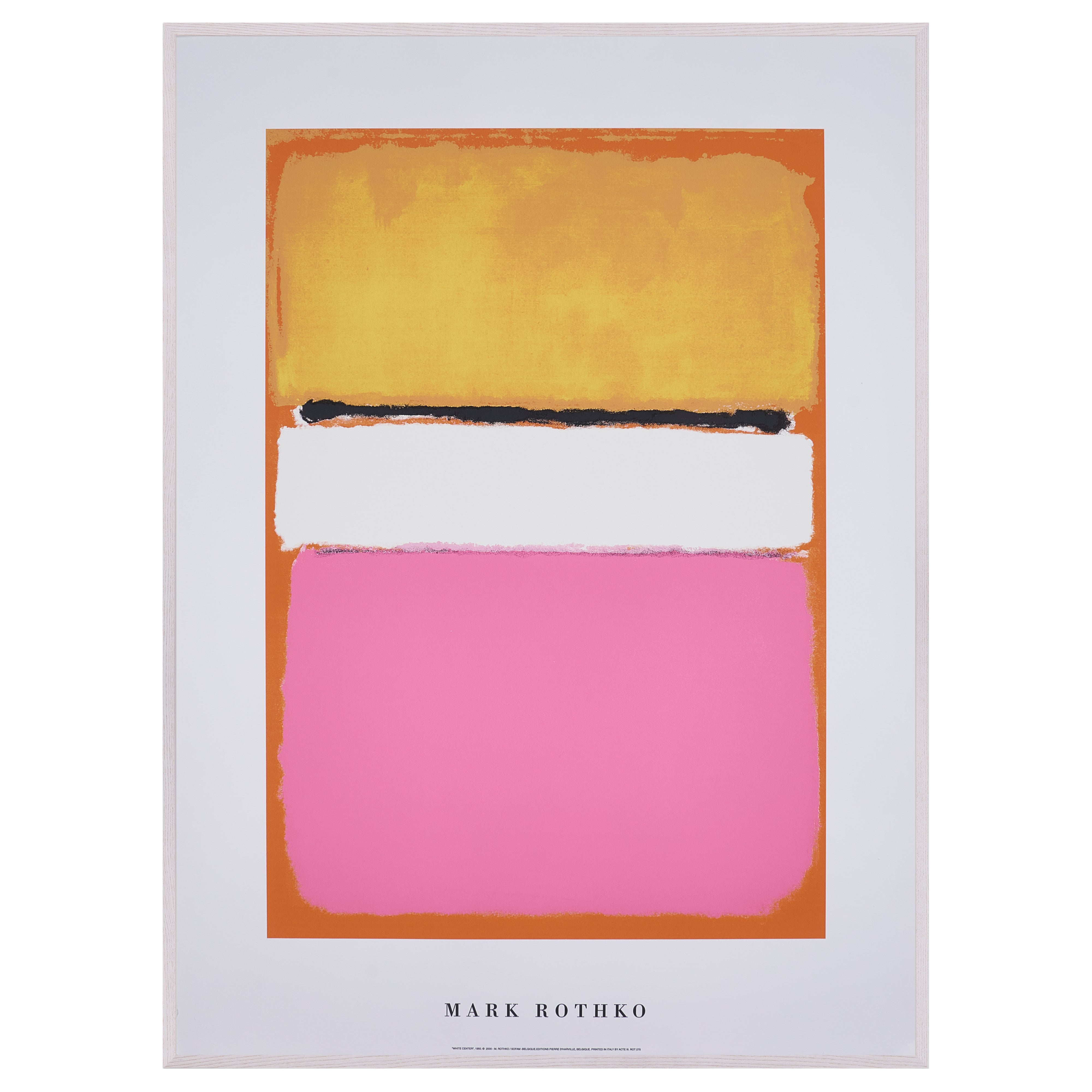 【限定5枚】WHITE CENTER 1950 - BELGIQUE EDITIONS Pierre D'Harville 2000 / マーク・ロスコ