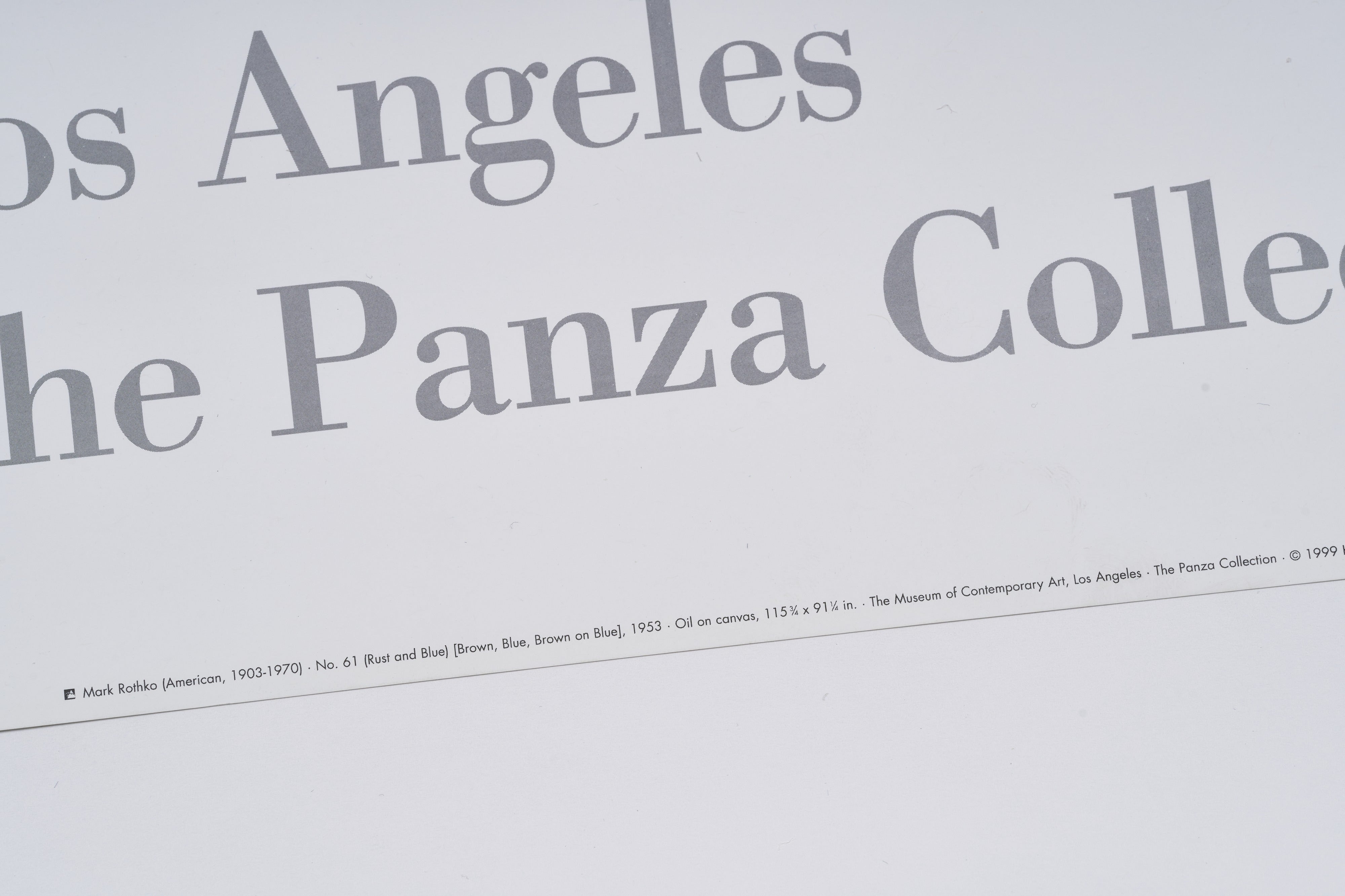 【限定10枚】"NUMBER 61 (Rust and Blue) 1953 - Bruce McGaw Graphics 1999 / マーク・ロスコ