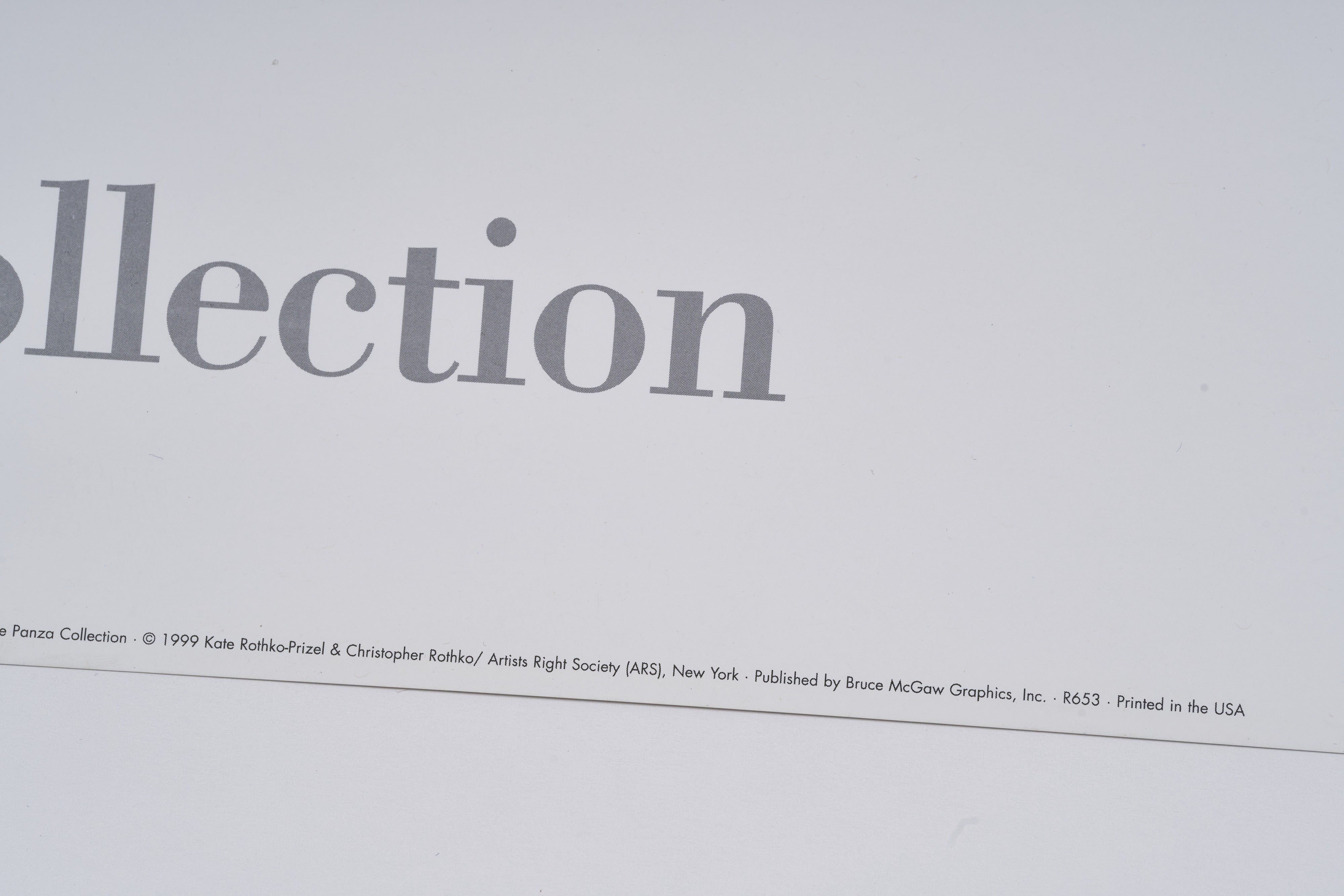 【限定10枚】"NUMBER 61 (Rust and Blue) 1953 - Bruce McGaw Graphics 1999 / マーク・ロスコ