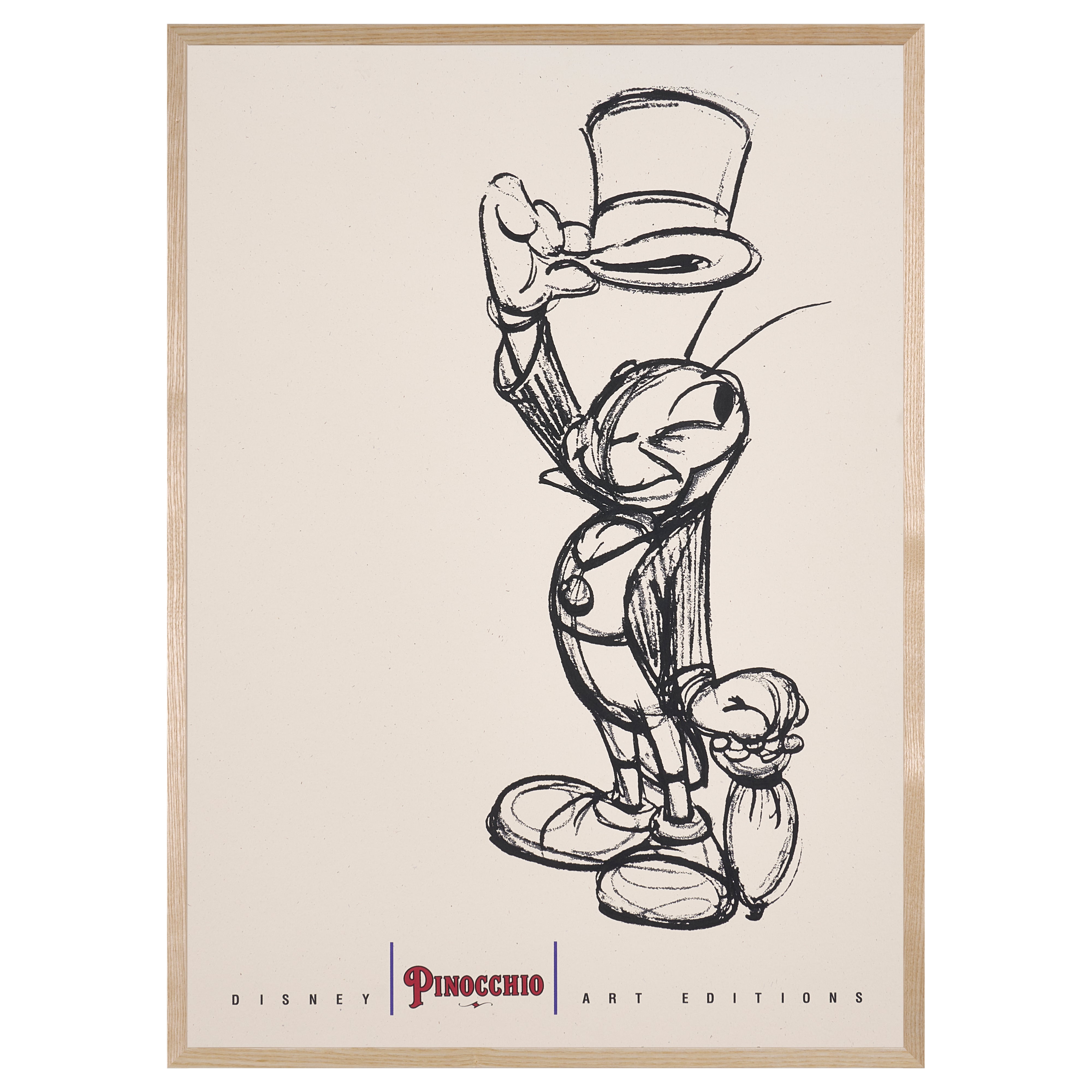【限定10枚】PINOCCHIO "Jiminy Cricket" - Disney Art Editions 1994 / ディズニー
