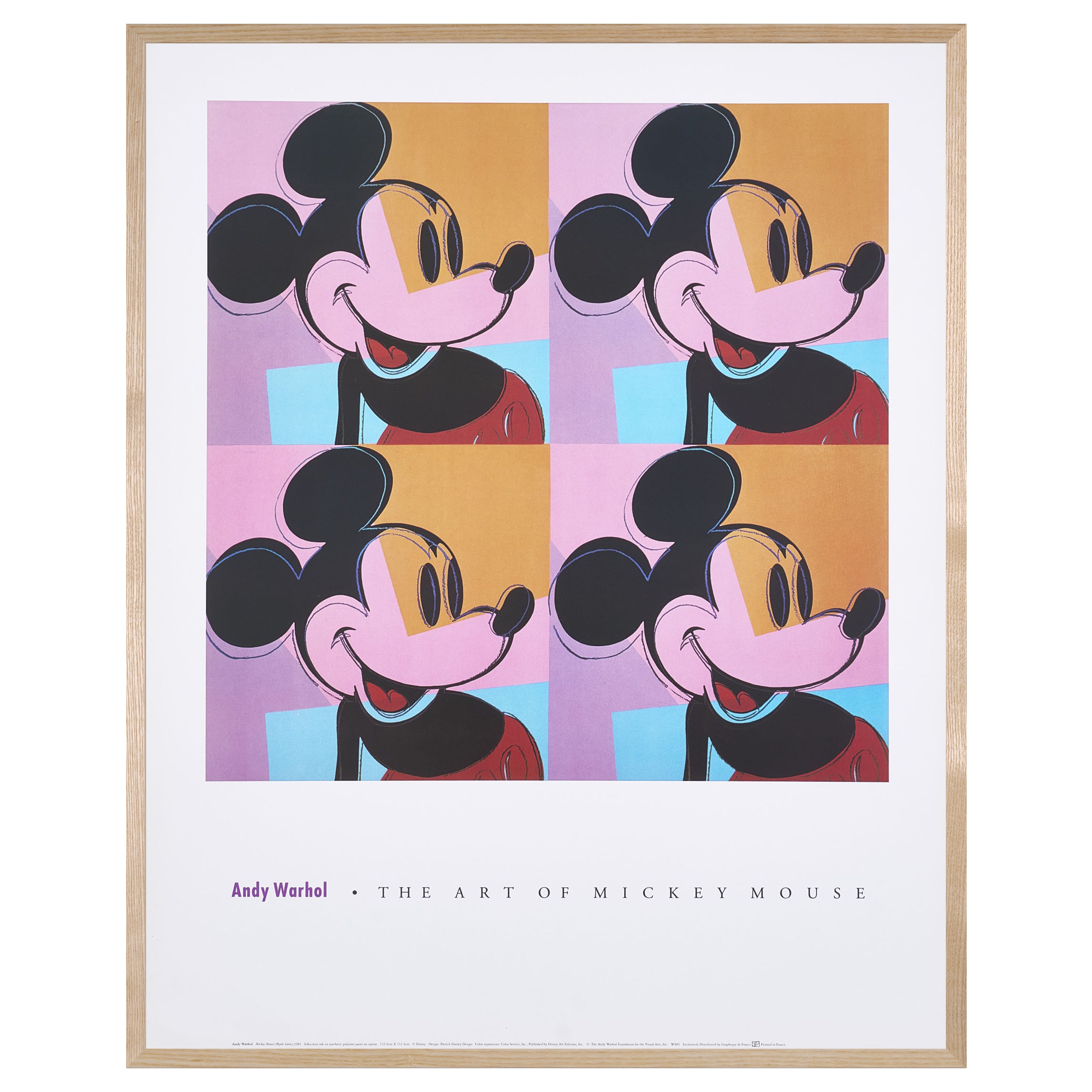 完売【限定10枚】MICKEY MOUSE 1981 - THE ART OF MICKEY MOUSE 1990s (Small) / アンディ・ウォーホル