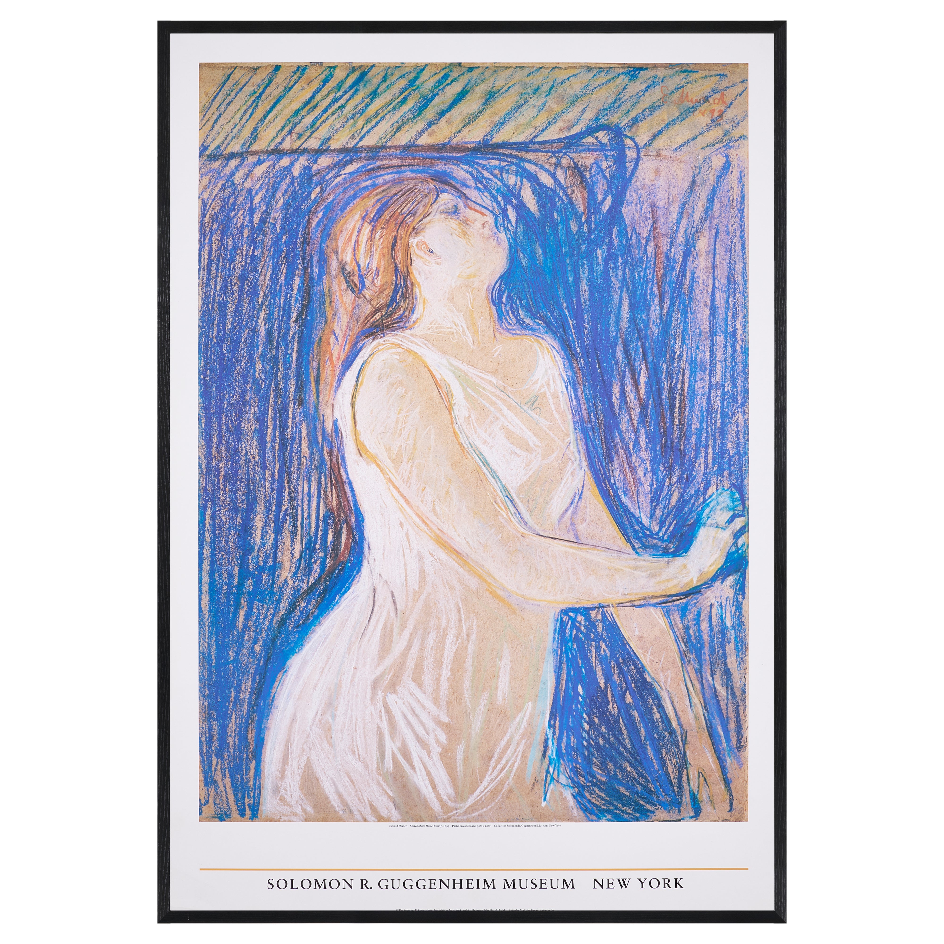 【限定10枚】Sketch of the Model Posing 1893 - SOLOMON R. GUGGENHEIM MUSEUM, NEW YORK 1986 / エドヴァルド・ムンク