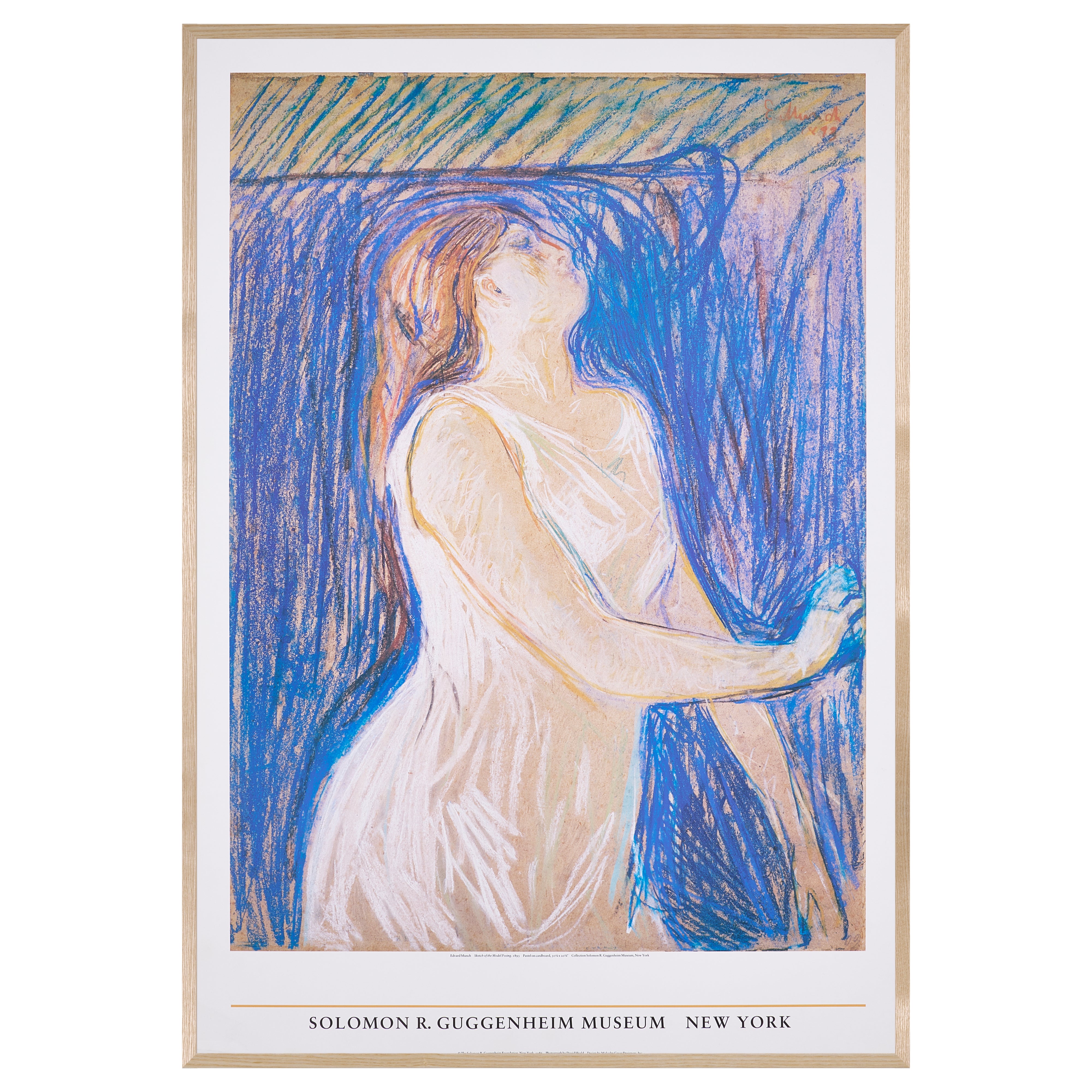 【限定10枚】Sketch of the Model Posing 1893 - SOLOMON R. GUGGENHEIM MUSEUM, NEW YORK 1986 / エドヴァルド・ムンク
