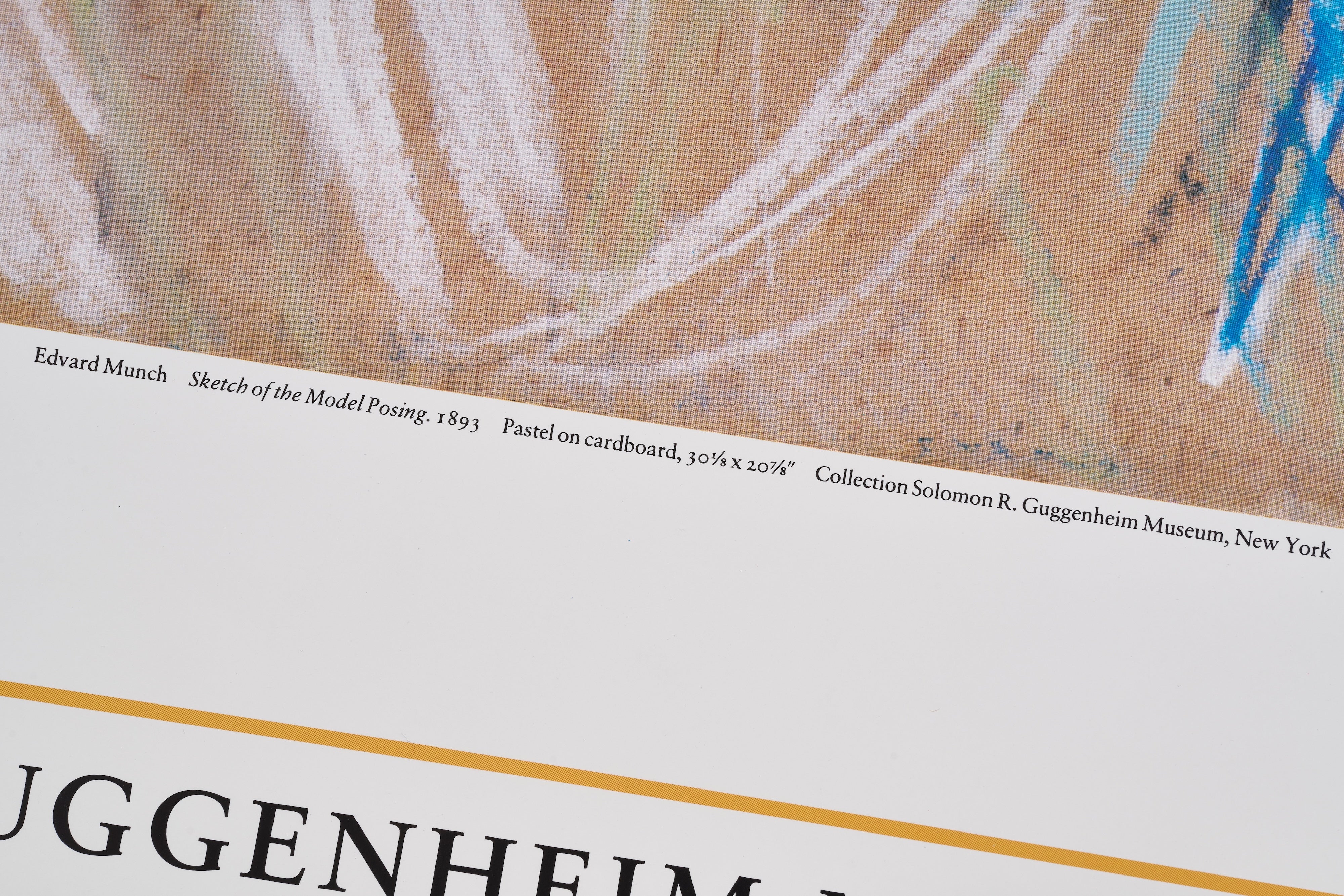 【限定10枚】Sketch of the Model Posing 1893 - SOLOMON R. GUGGENHEIM MUSEUM, NEW YORK 1986 / エドヴァルド・ムンク