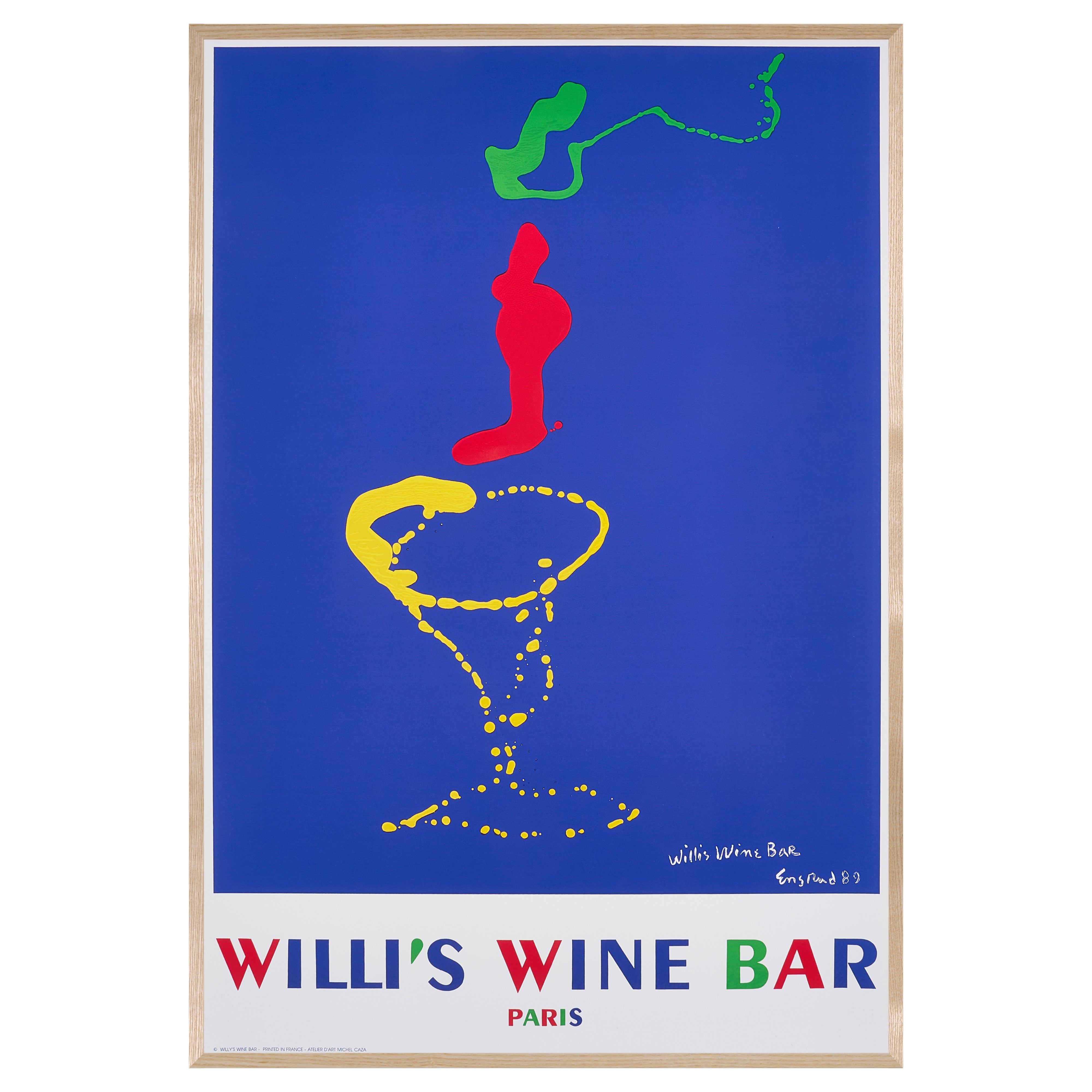 【限定10枚】WILLI'S WINE BAR 1989 / ウェイン・エンスルード