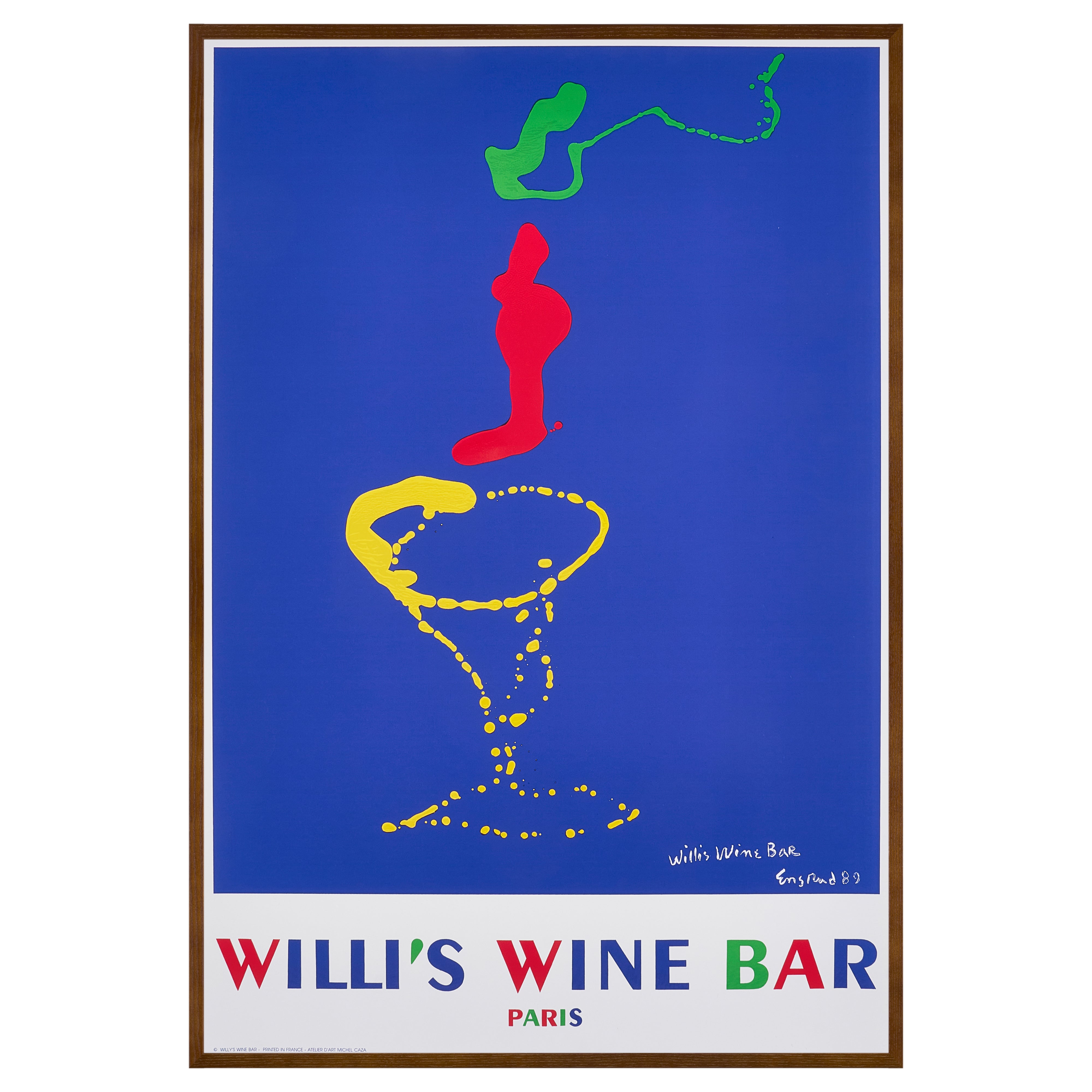 【限定10枚】WILLI'S WINE BAR 1989 / ウェイン・エンスルード