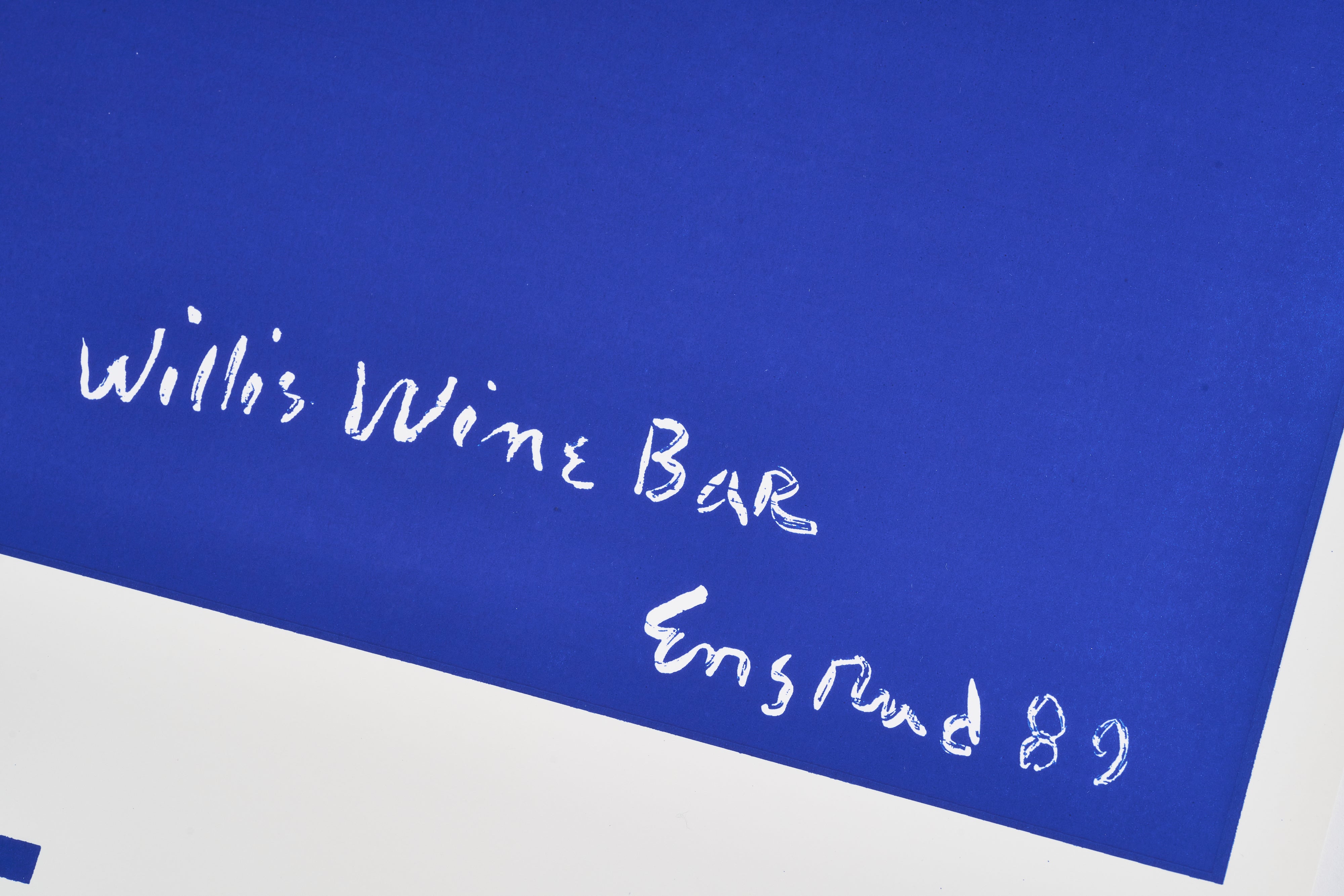 【限定10枚】WILLI'S WINE BAR 1989 / ウェイン・エンスルード