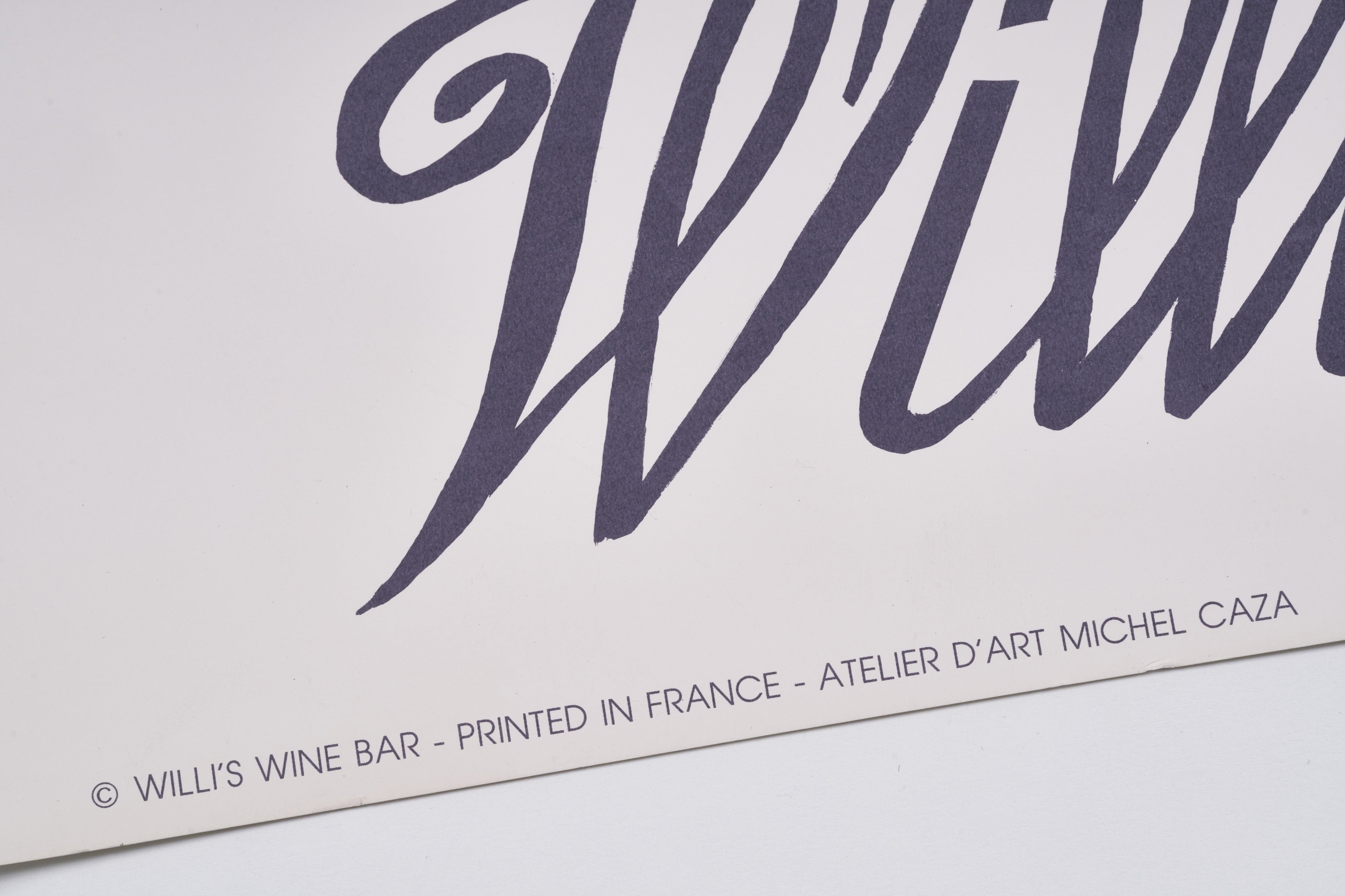 【限定10枚】WILLI'S WINE BAR 1990 / アンソニー・パリザー