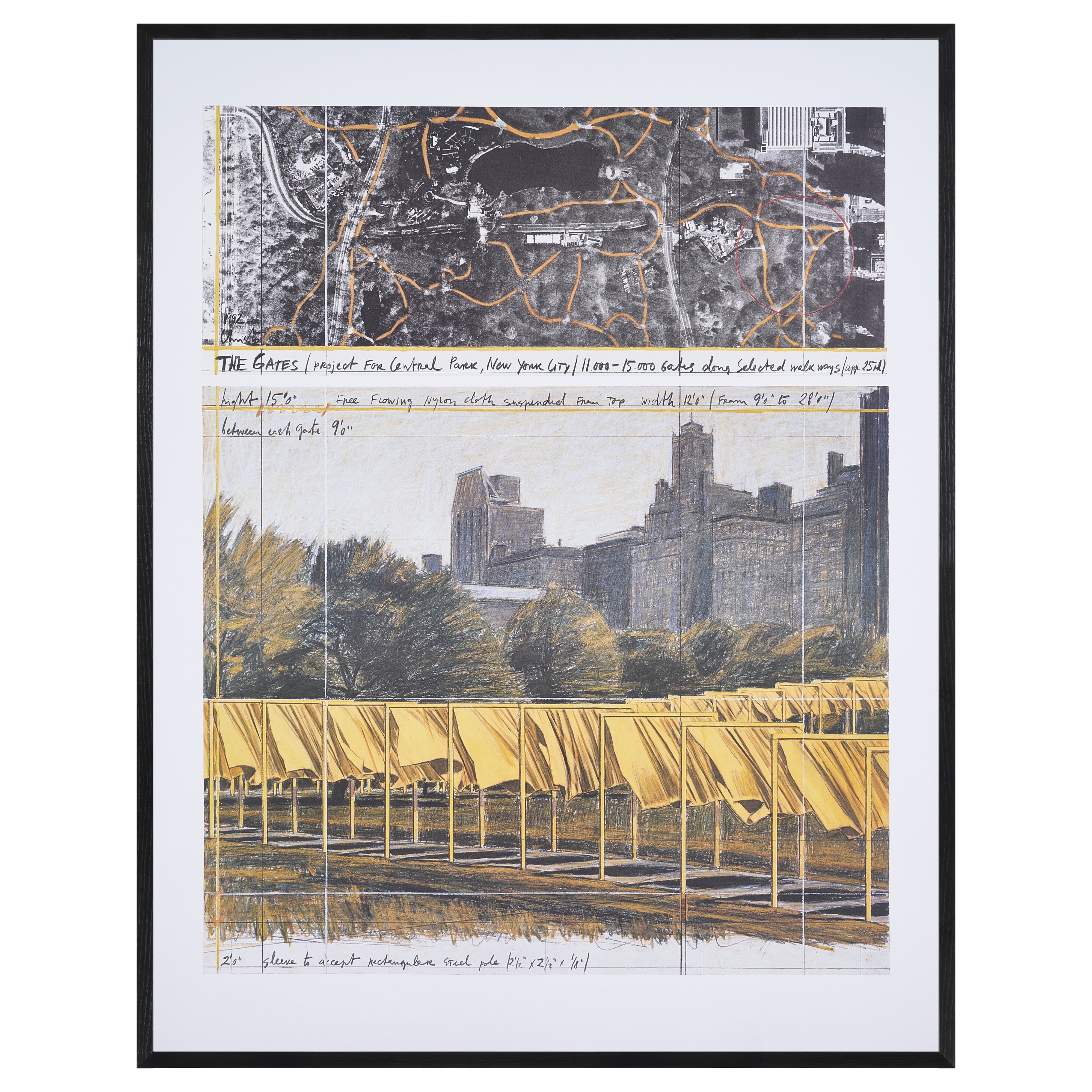 【限定10枚】The Gates, Project for Central Park, New York City 1992 - Nouvelles Images 1996 / クリスト&ジャンヌ=クロード