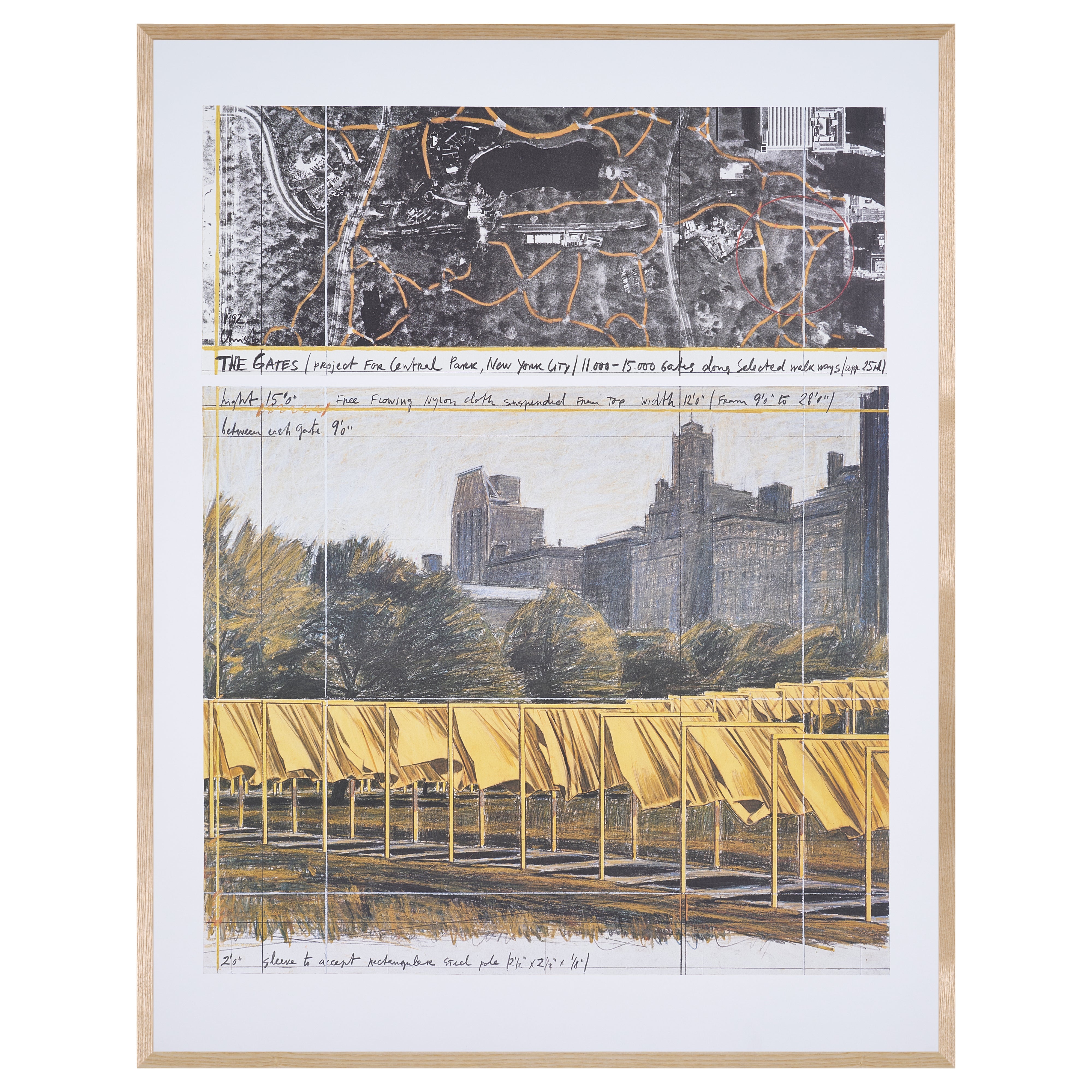 【限定10枚】The Gates, Project for Central Park, New York City 1992 - Nouvelles Images 1996 / クリスト&ジャンヌ=クロード