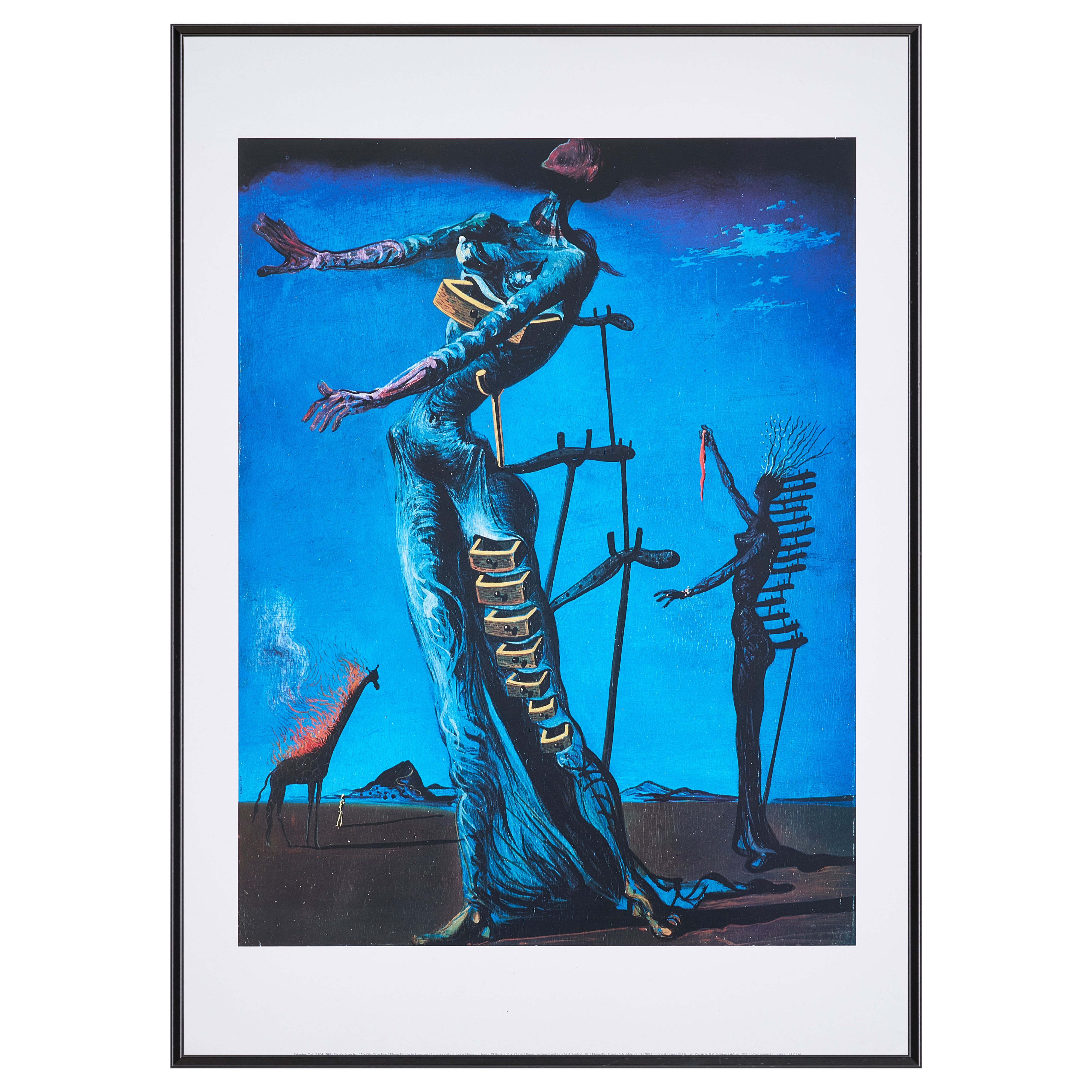 【限定10枚】Girafe en feu 1936-1937 - Nouvells Images 1995 / サルバドール・ダリ