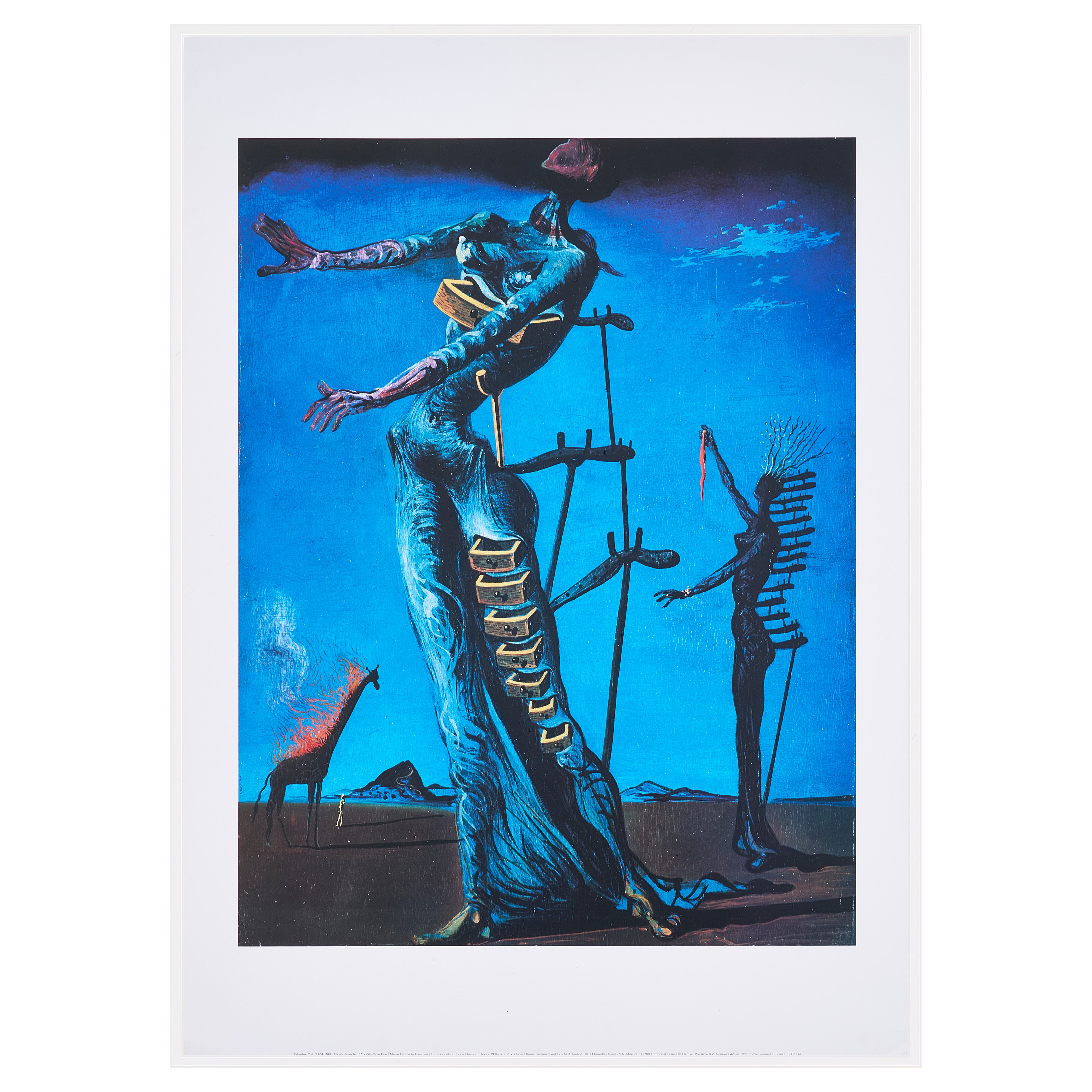 【限定10枚】Girafe en feu 1936-1937 - Nouvells Images 1995 / サルバドール・ダリ