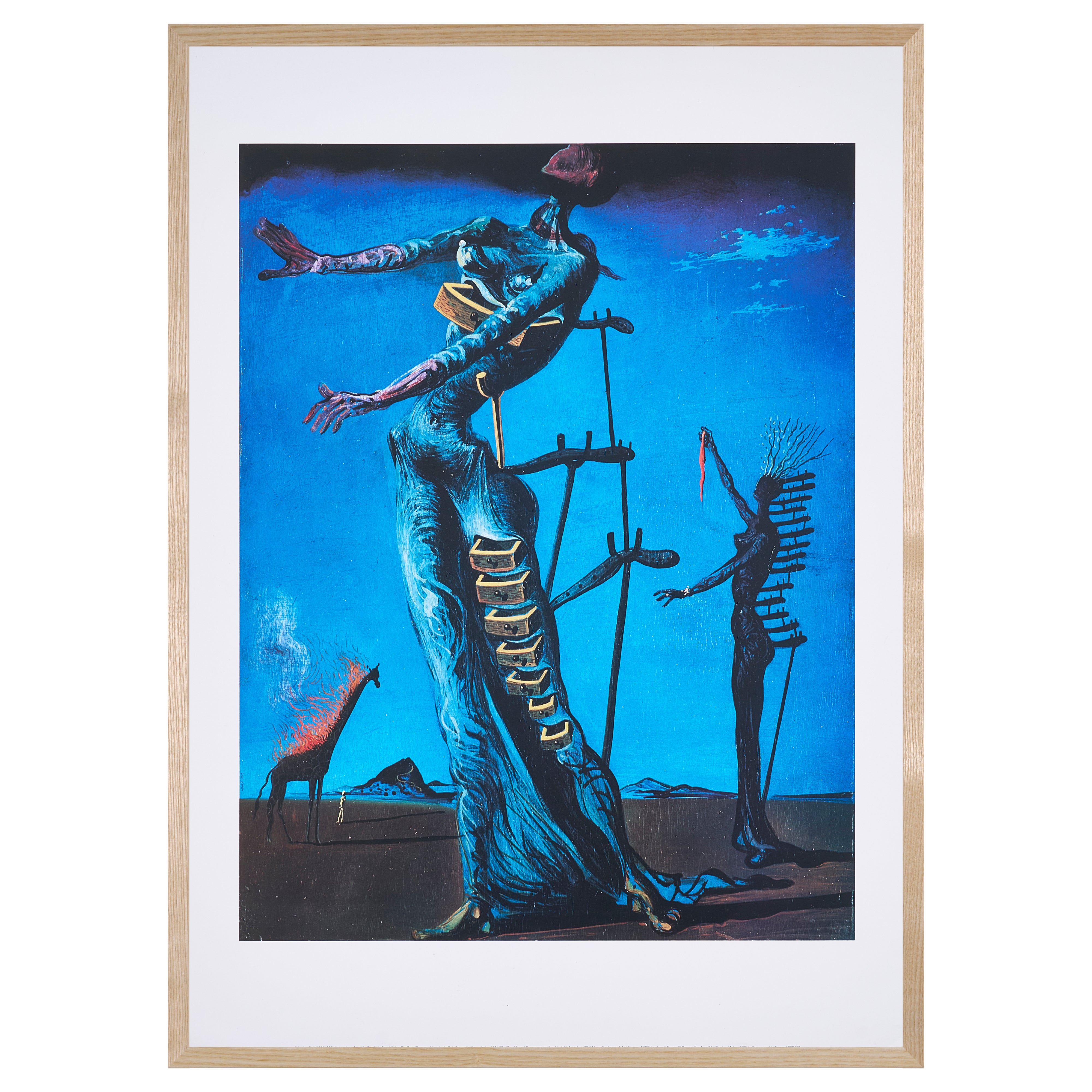 【限定10枚】Girafe en feu 1936-1937 - Nouvells Images 1995 / サルバドール・ダリ