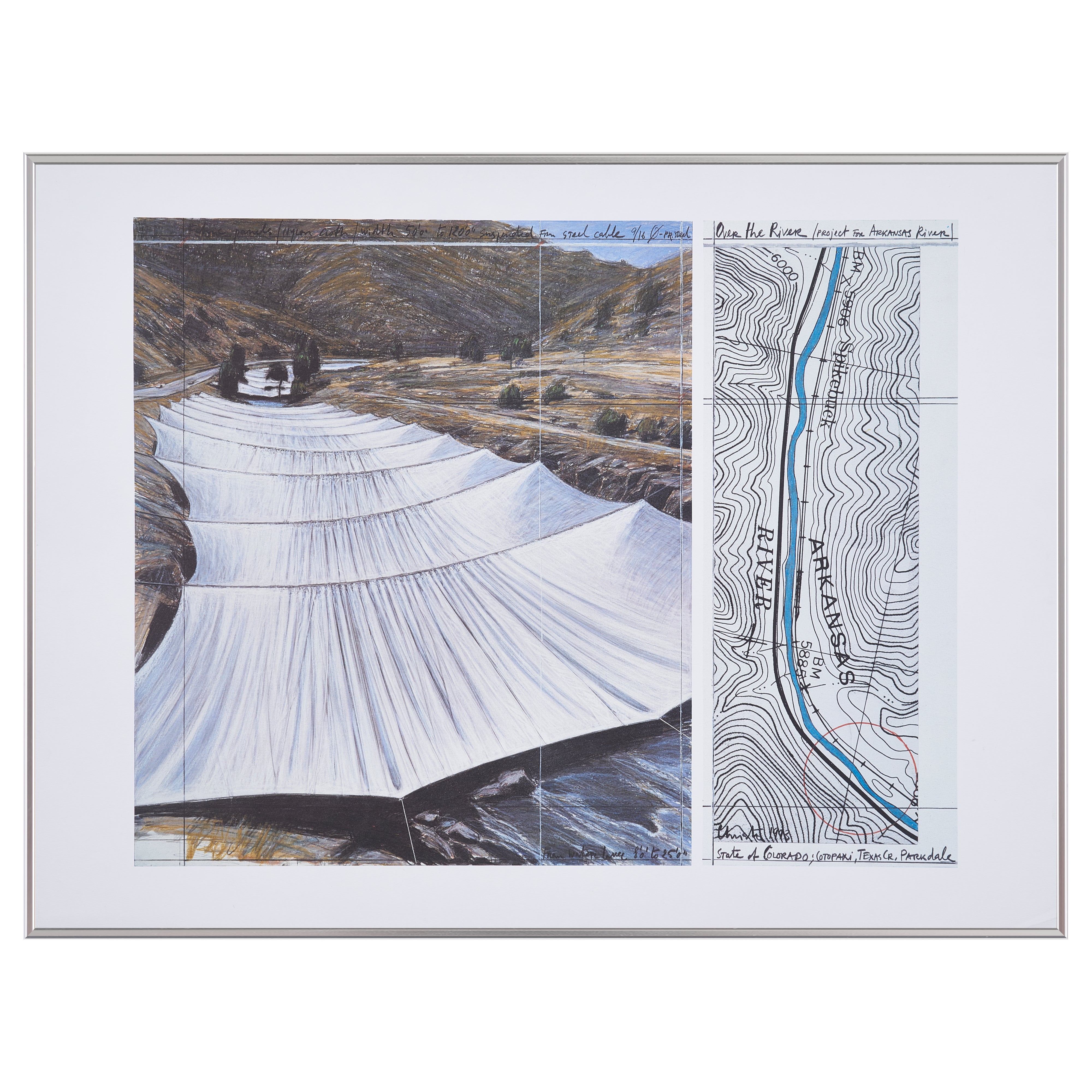 【限定10枚】Over the River, Project for the Arkansas River 1993 - Nouvelles Images 1996 / クリスト&ジャンヌ=クロード