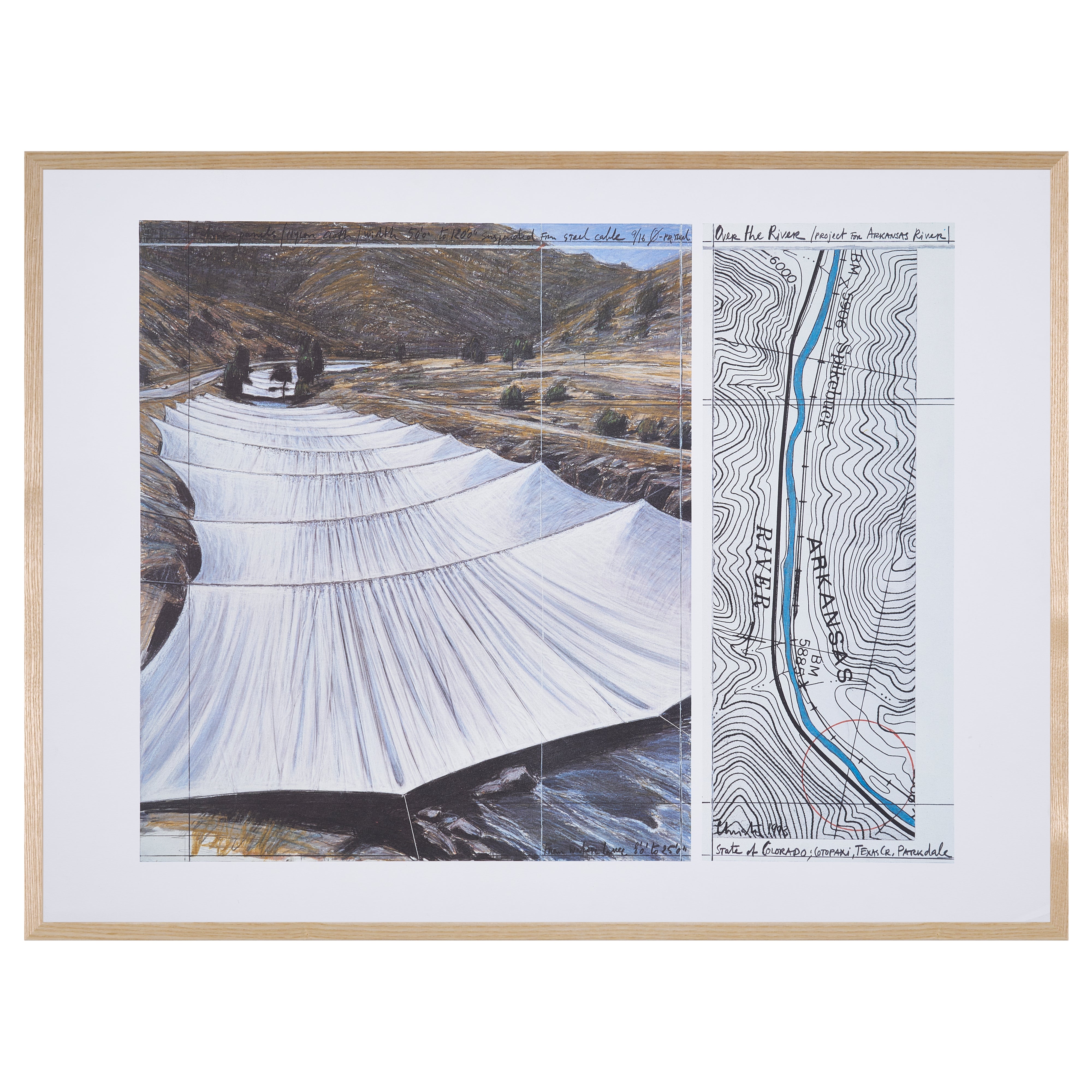 【限定10枚】Over the River, Project for the Arkansas River 1993 - Nouvelles Images 1996 / クリスト&ジャンヌ=クロード