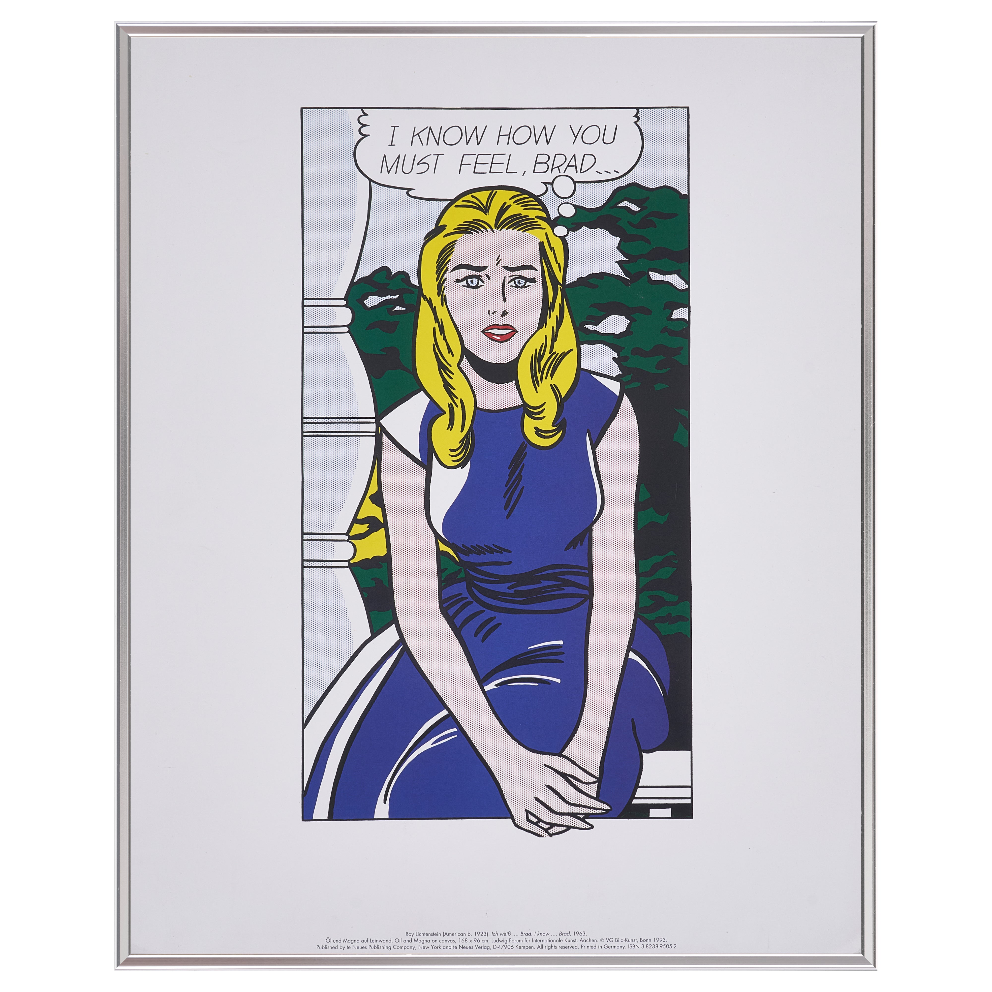 完売【限定10枚】I Know How You Must Feel, Brad… 1963 - te Neues Publishing 1993 / ロイ・リキテンスタイン