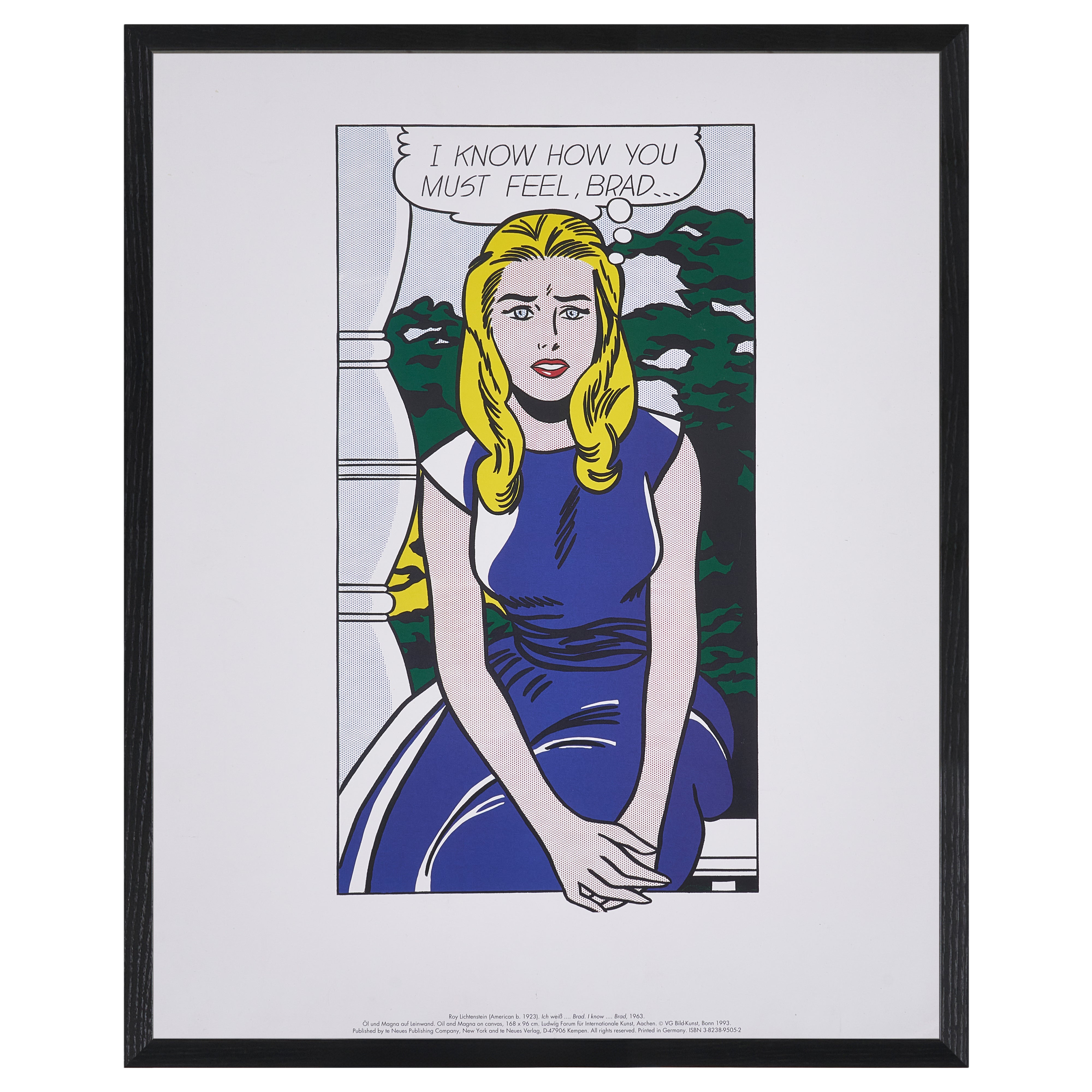 完売【限定10枚】I Know How You Must Feel, Brad… 1963 - te Neues Publishing 1993 / ロイ・リキテンスタイン